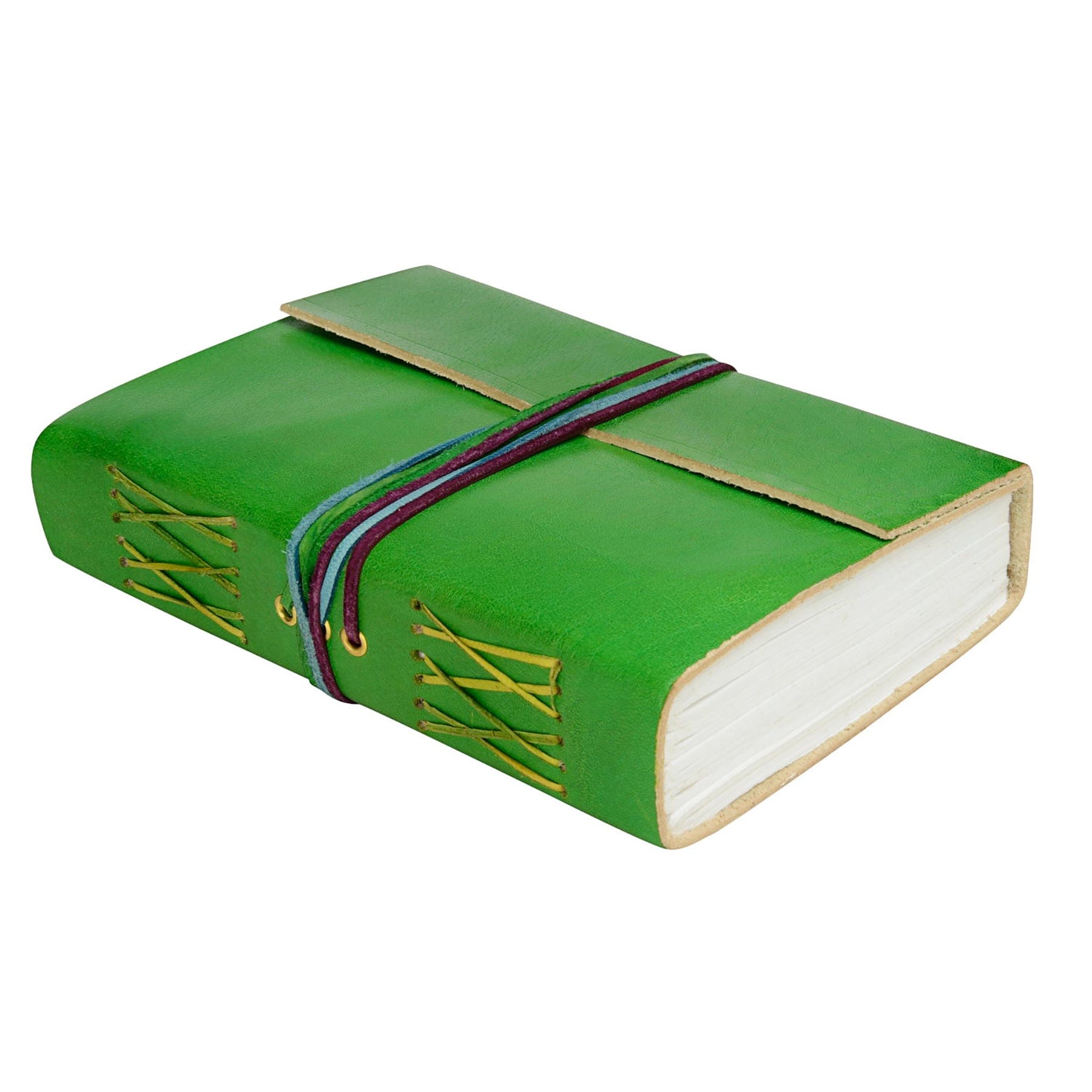 Leather journal green