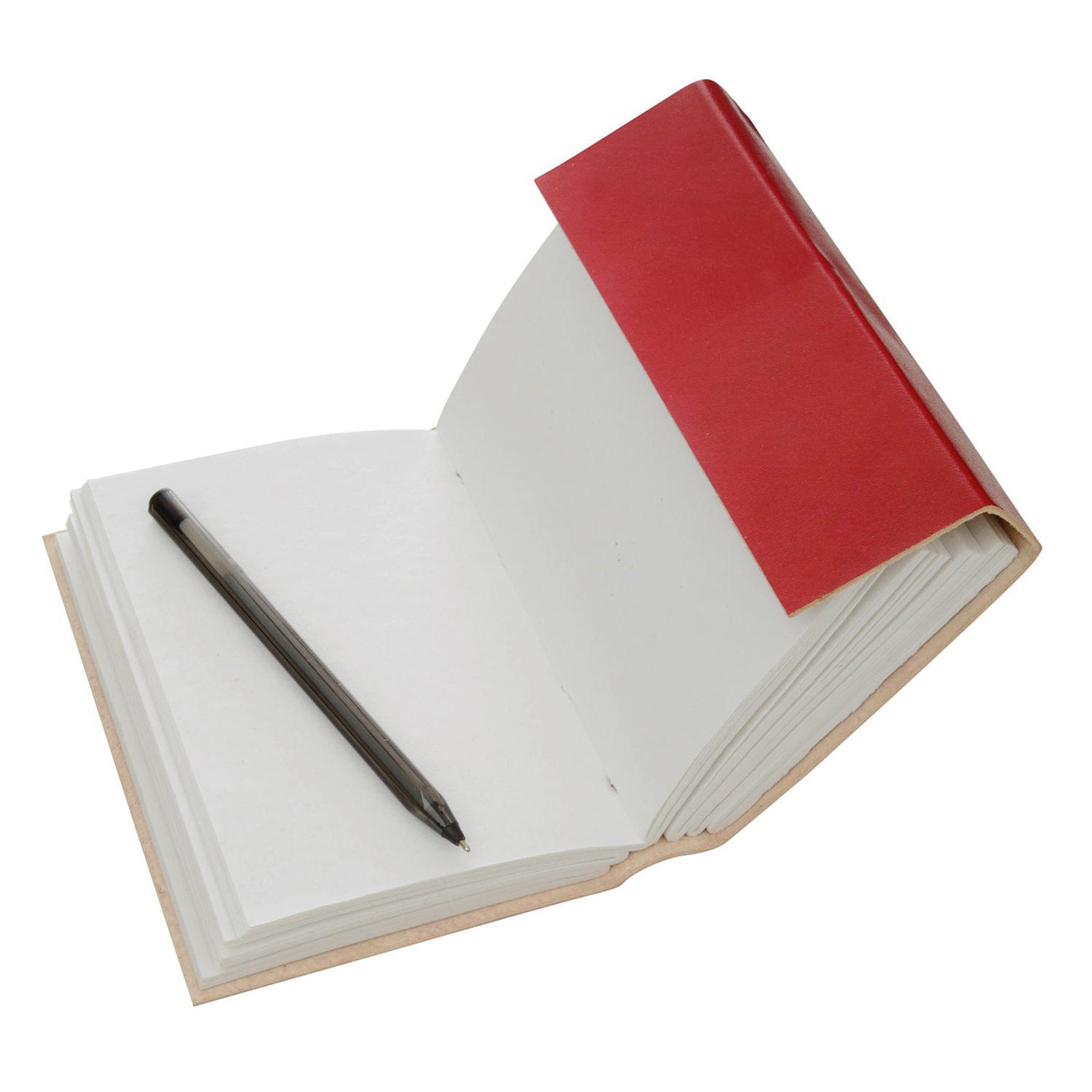 Red leather journal