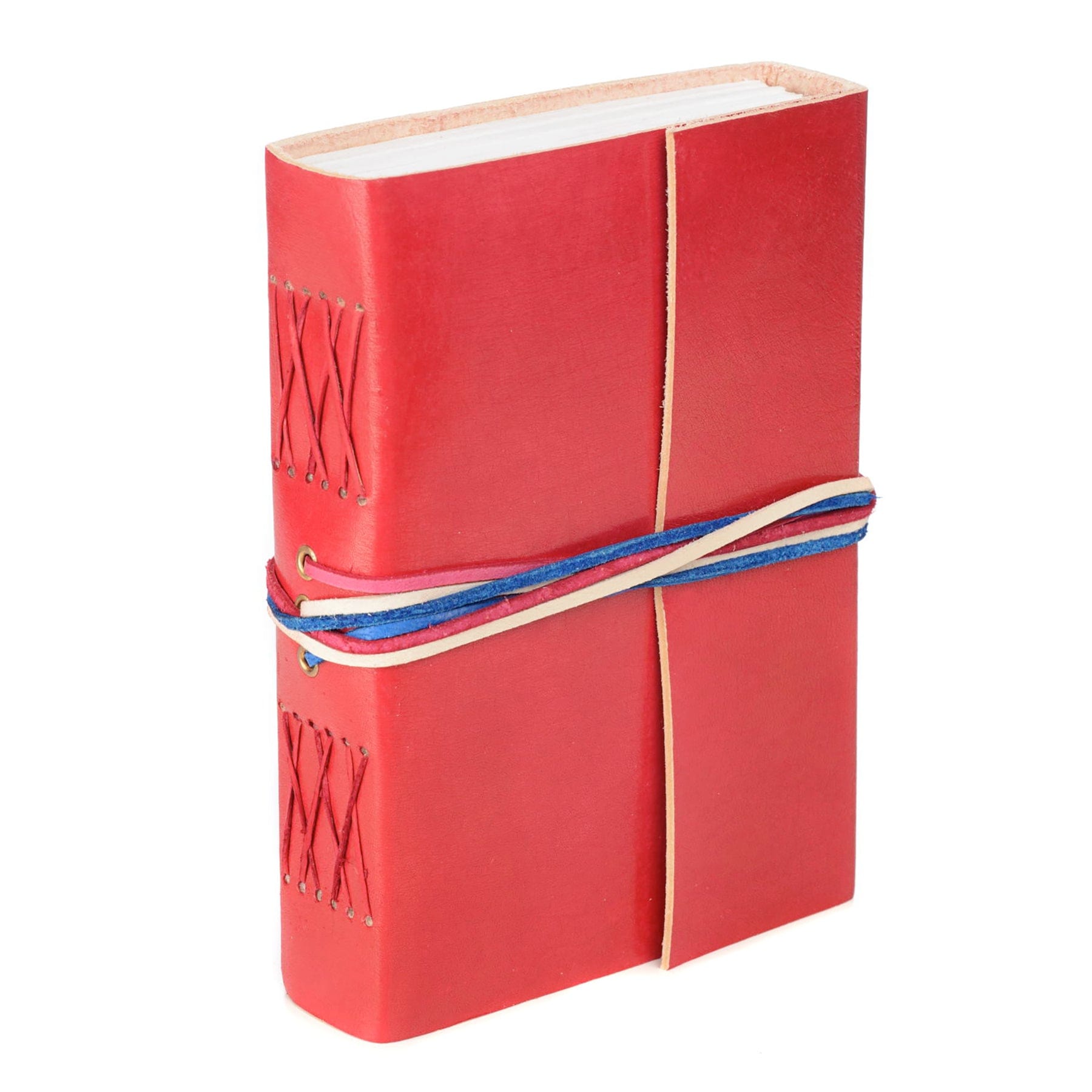 Red leather journal