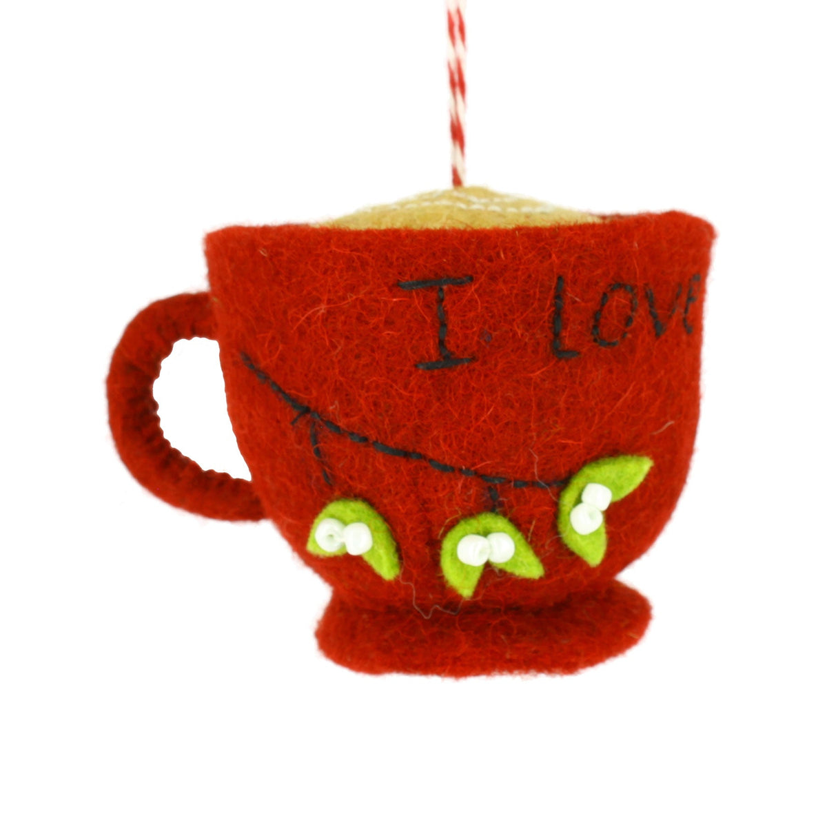 Latte cup hanging decoration