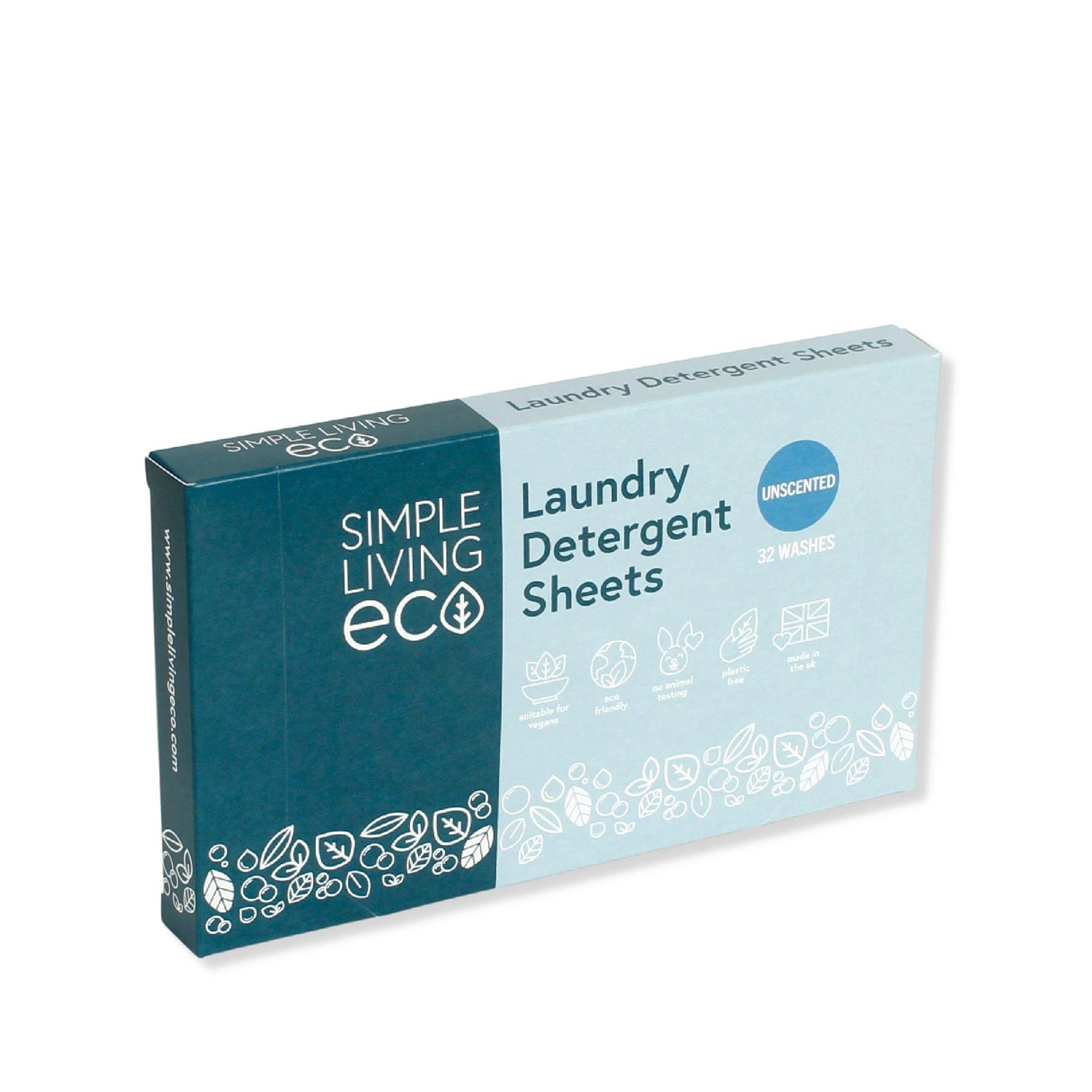 Laundry detergent sheets unscented 32pk