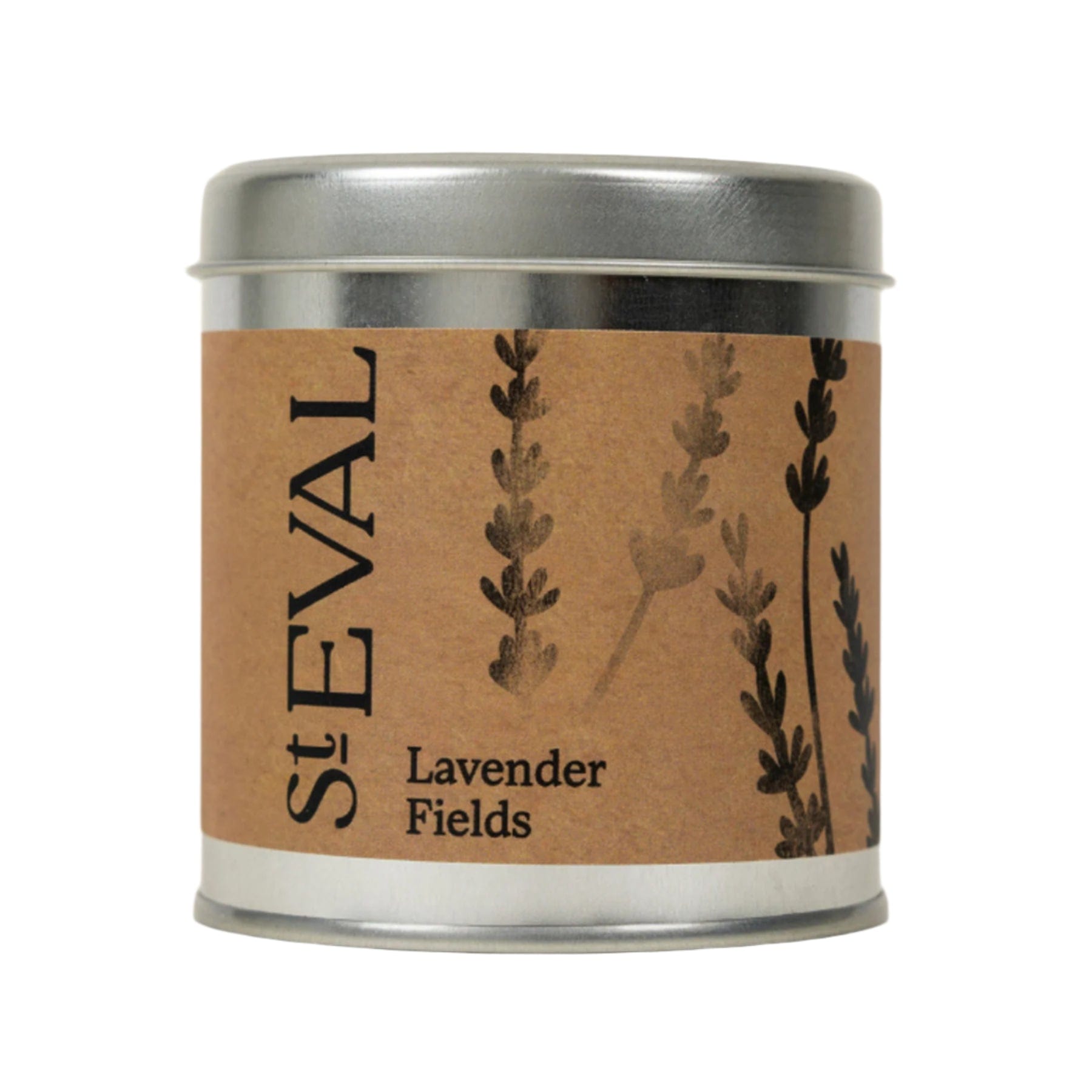 Lavender fields scented tin candle