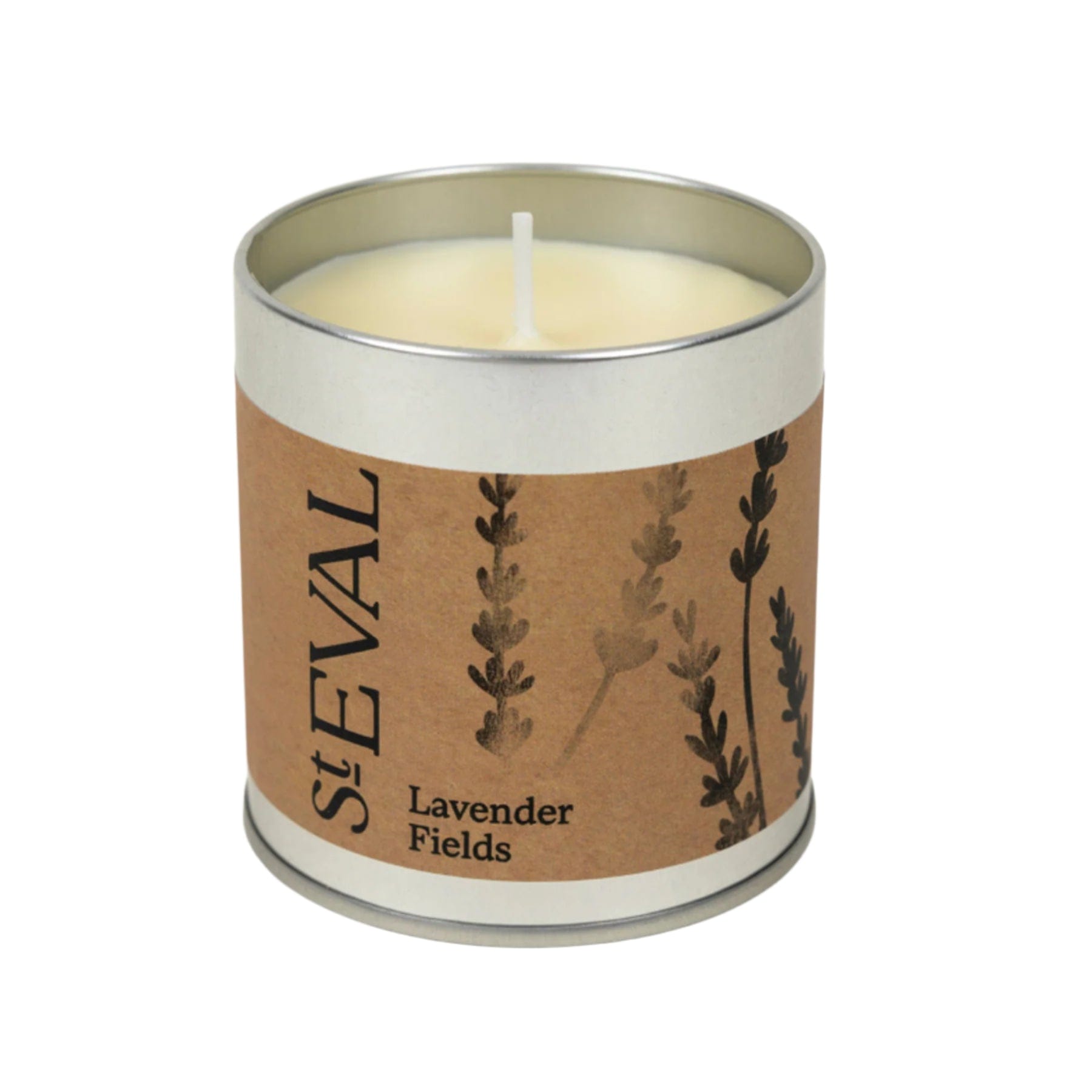 Lavender fields scented tin candle