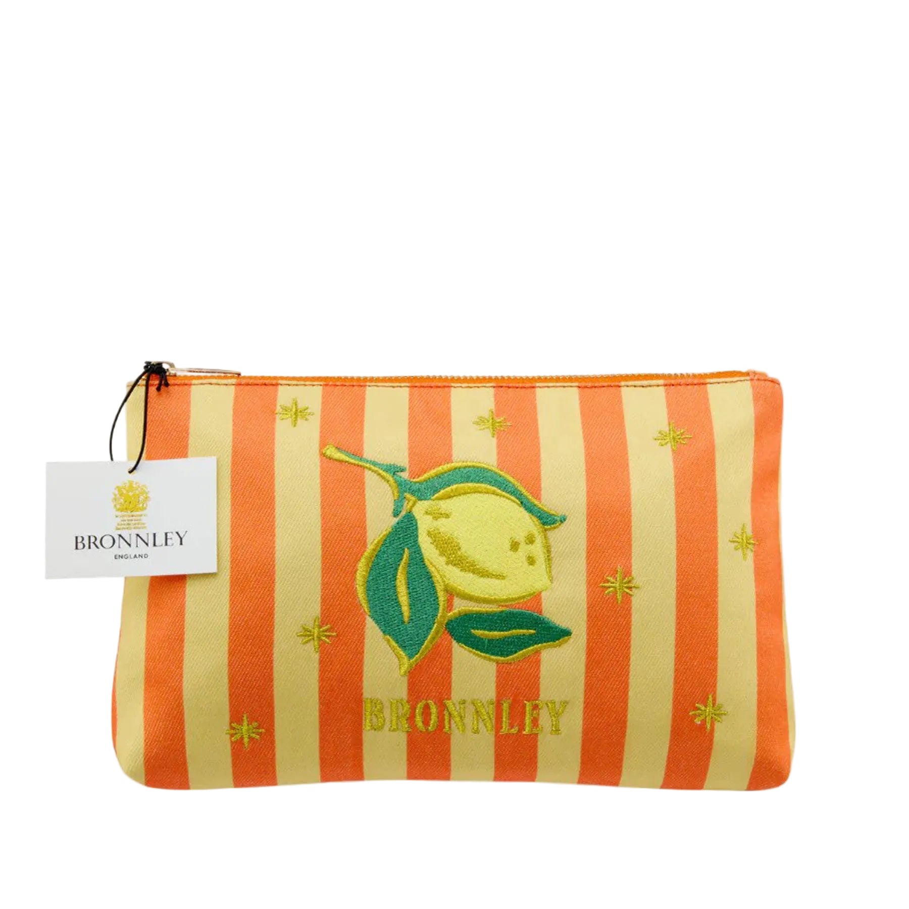 Lemon canvas zip purse
