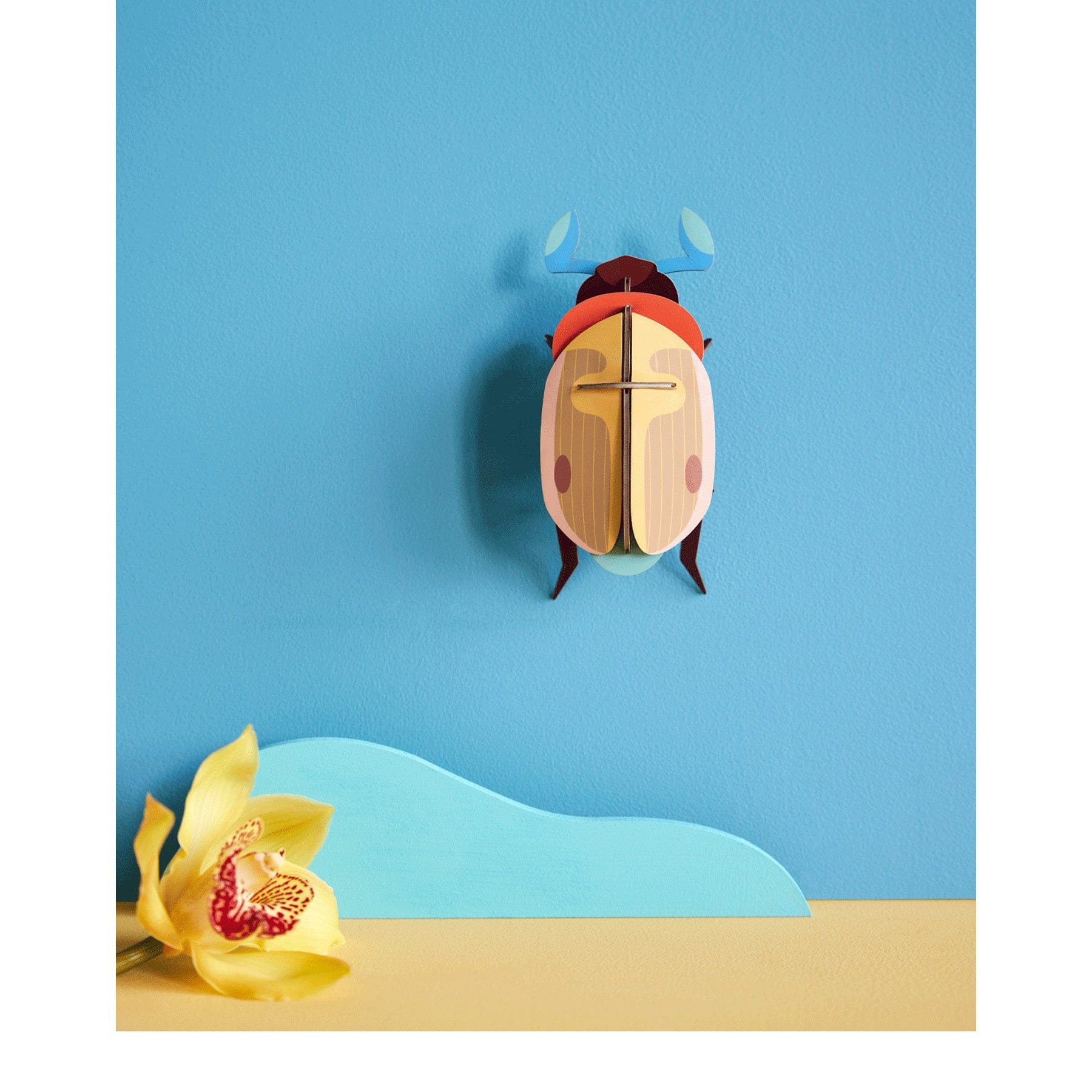 Lemon fruit beetle wall art