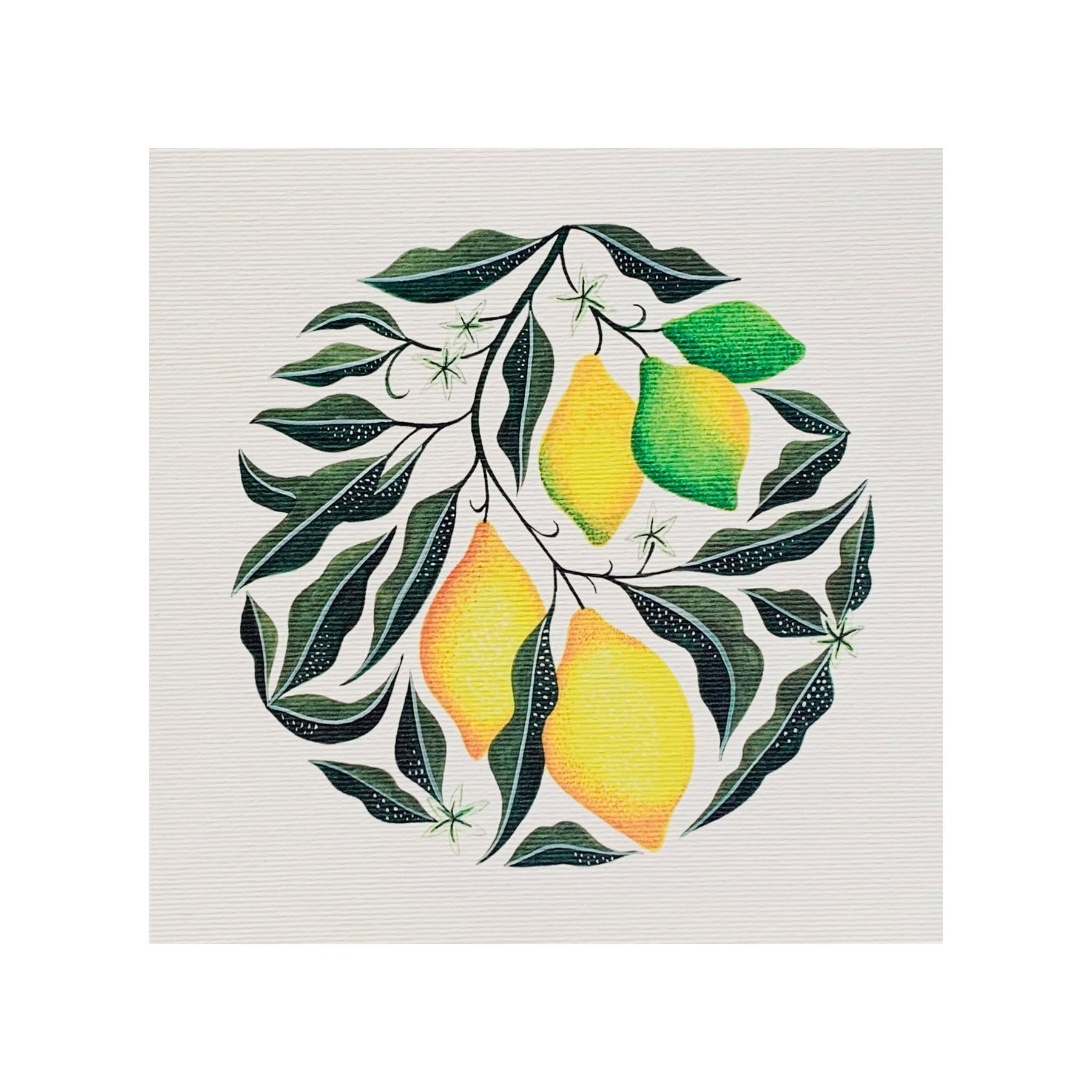 Lemons greetings card