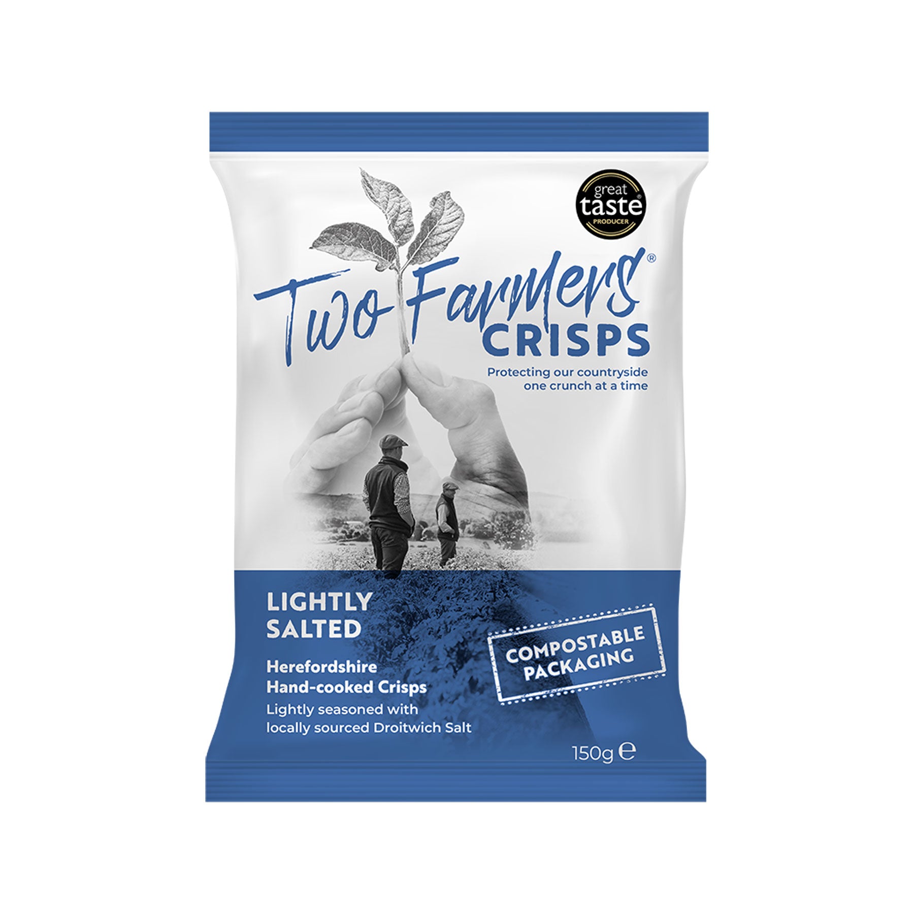Lightly salted crisps 150g