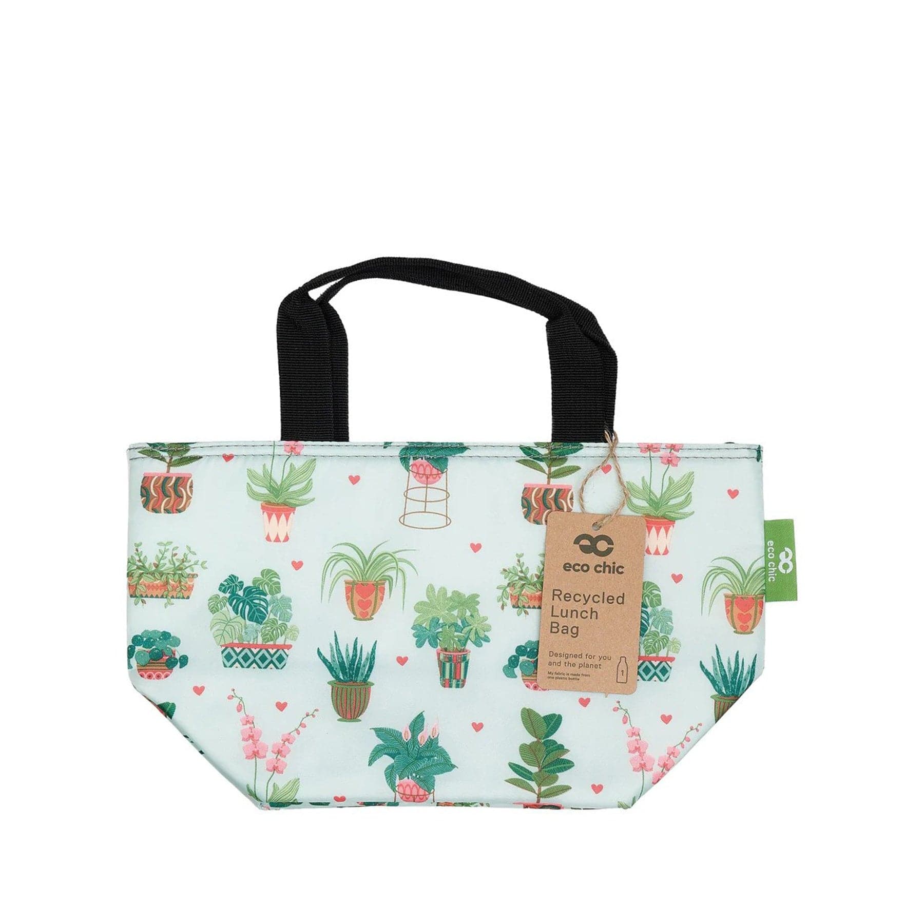 Lightweight foldable lunch bag house plants