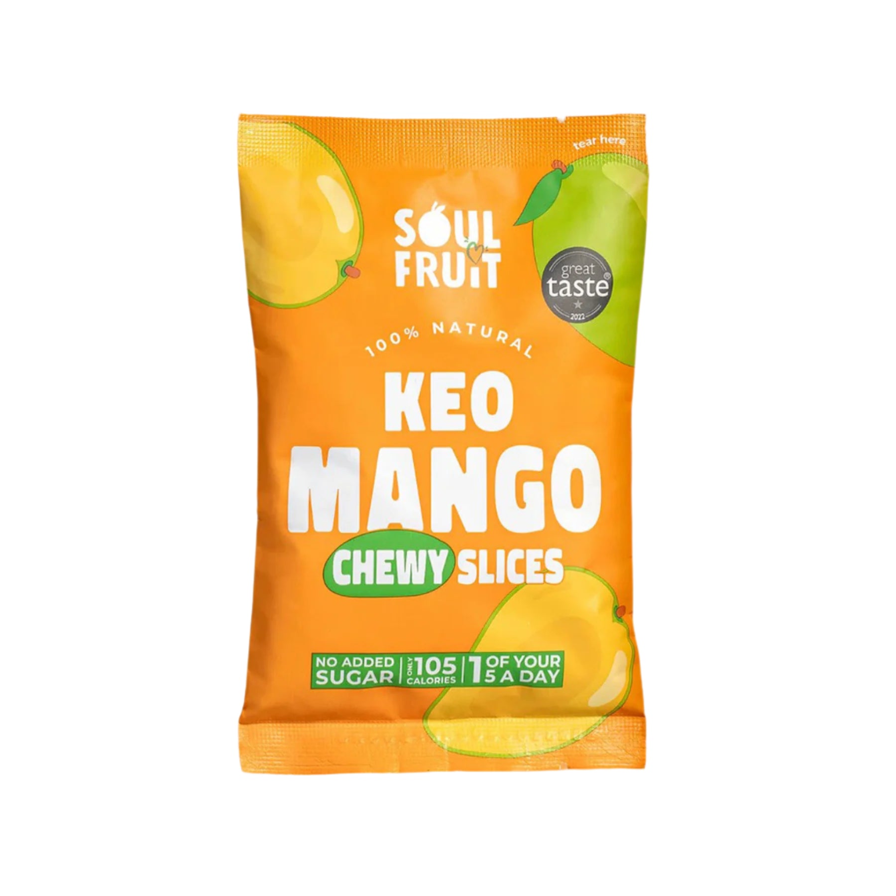 Soft dried mango chewy slices 30g