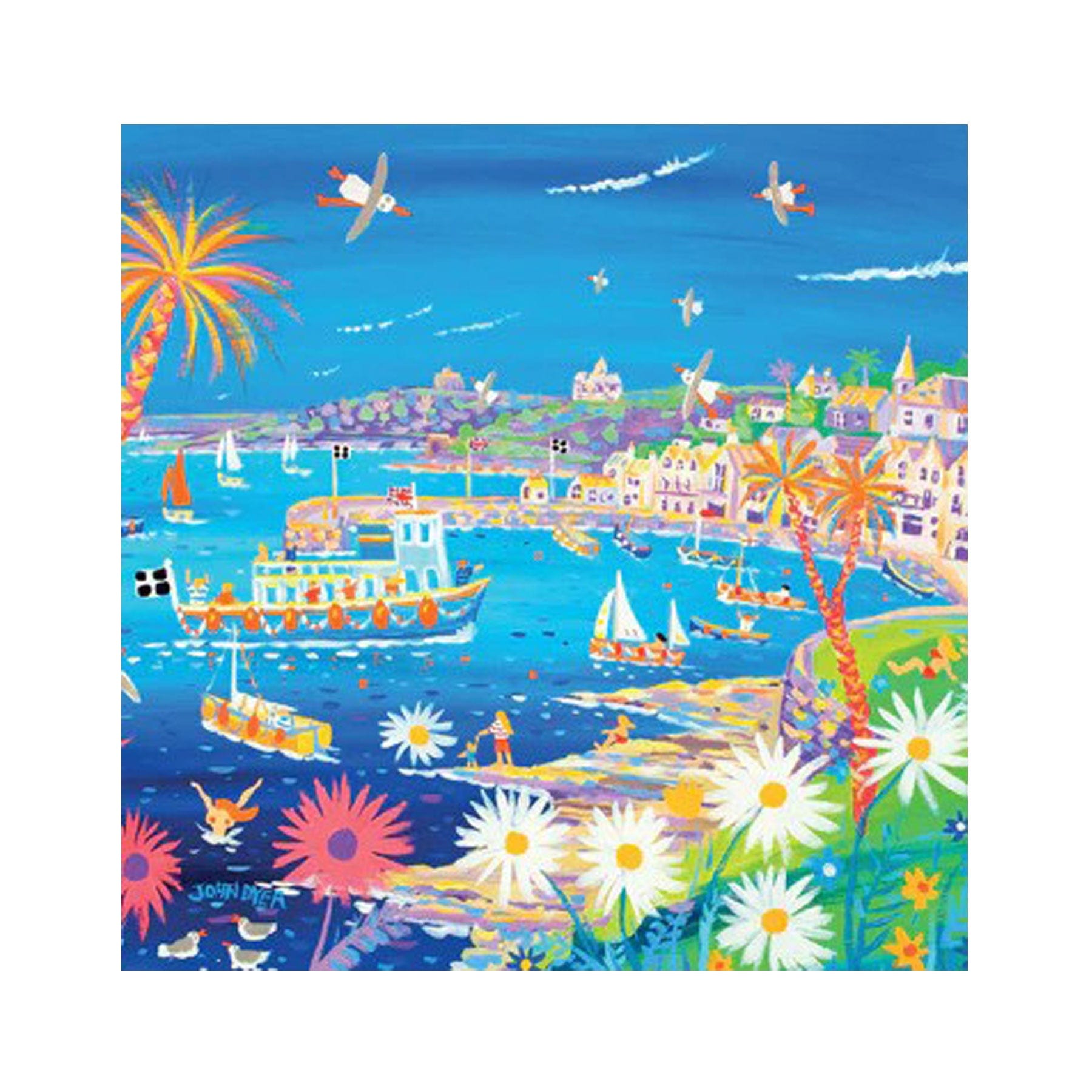 Mediterranean St Mawes greetings card