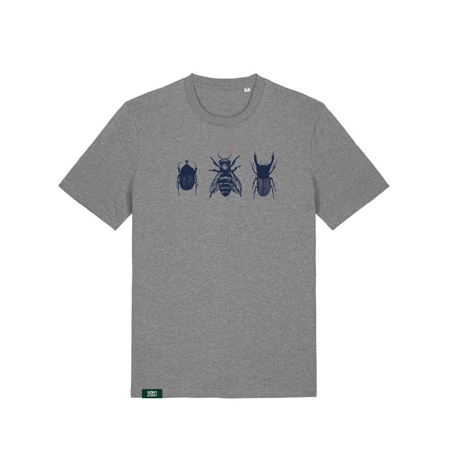 Mens bug t-shirt grey