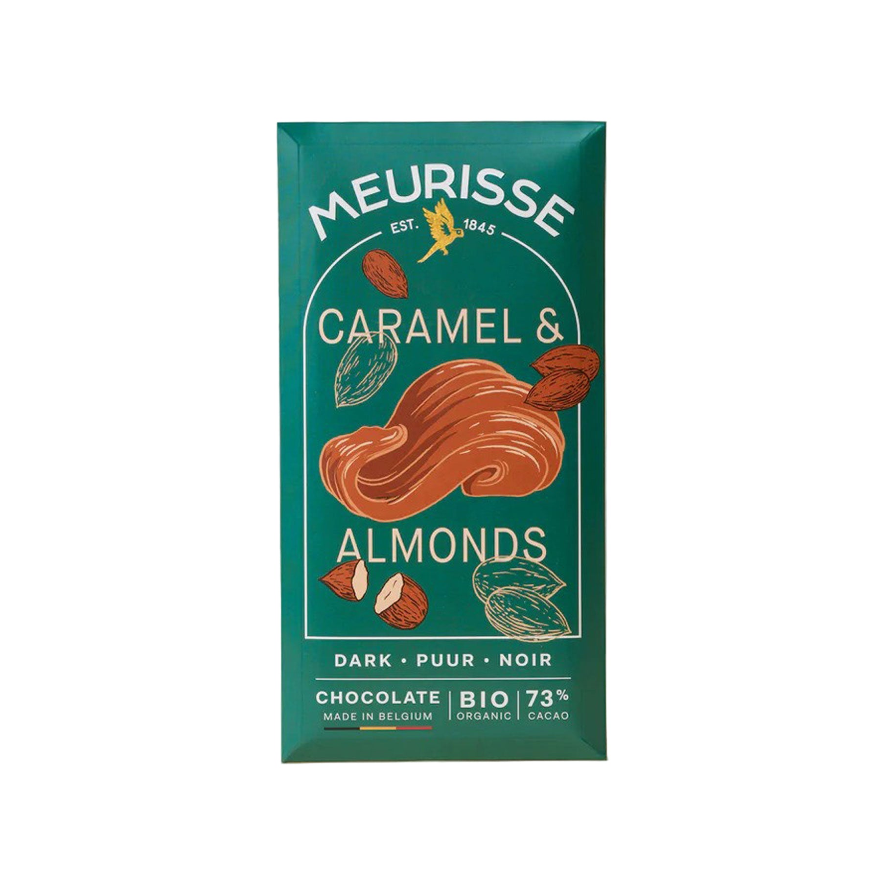Dark chocolate with caramelised almonds 100g