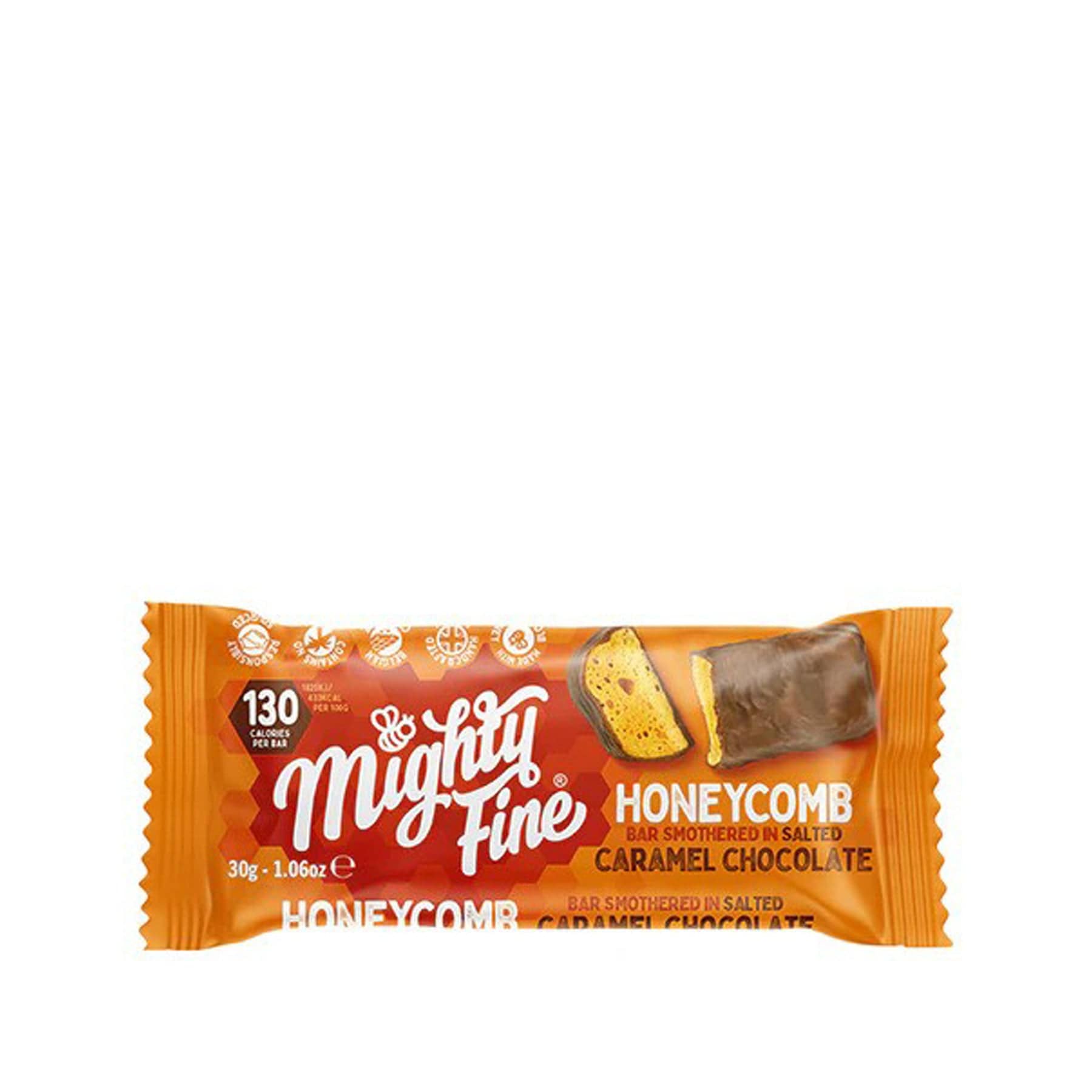 Salted caramel chocolate honeycomb bar 30g