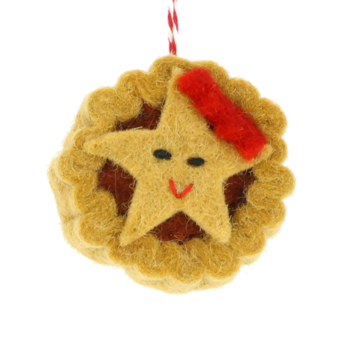 Mince pie hanging decoration