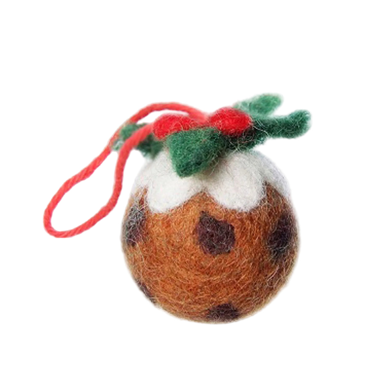Mini Christmas pudding hanging decoration