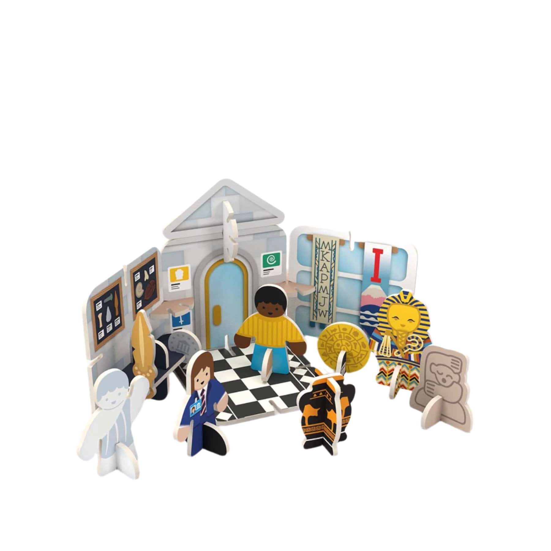 Mini museum playset