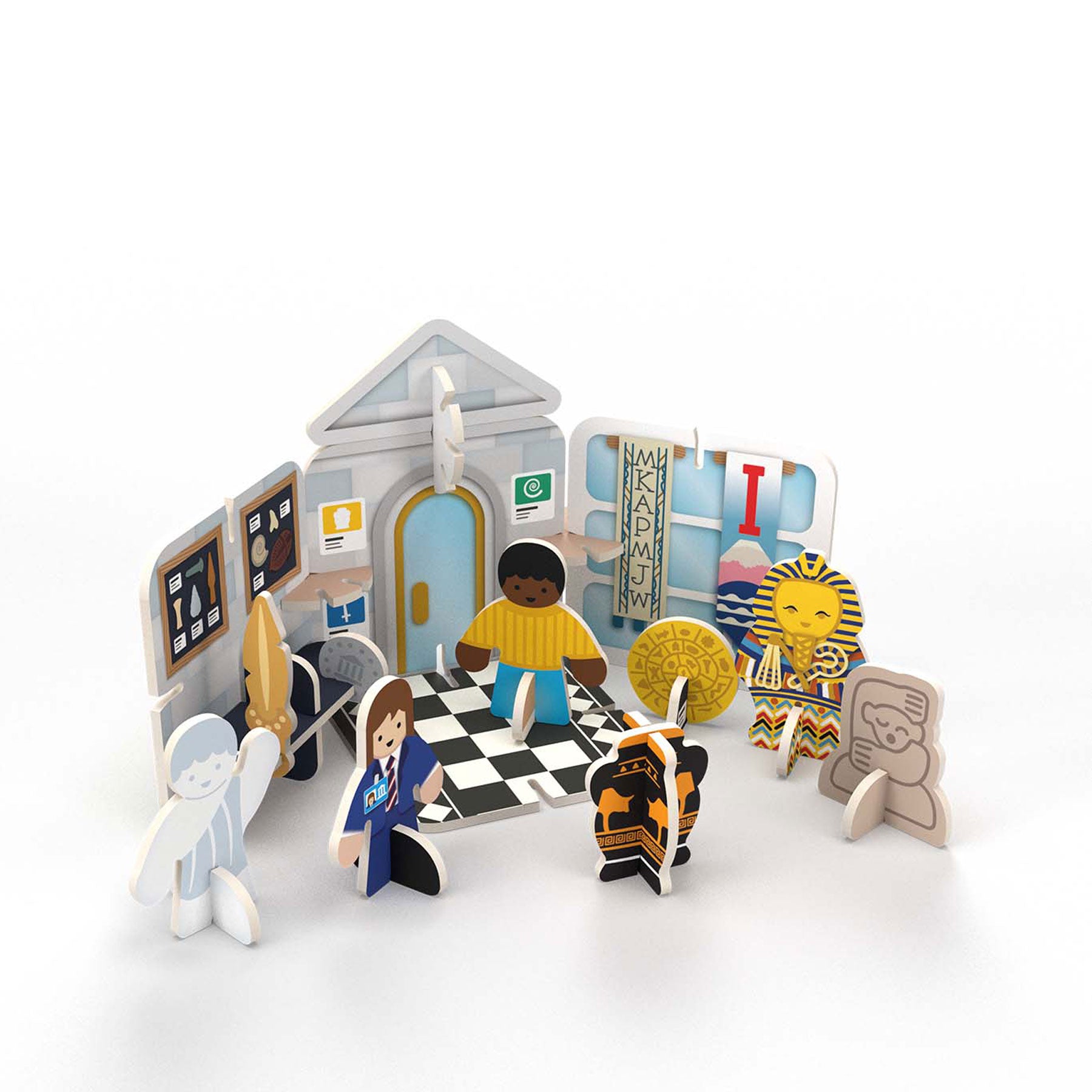 Mini museum playset