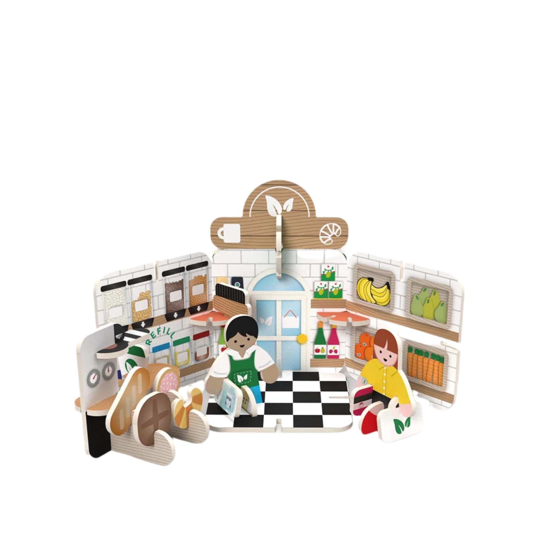 Mini refill cafe playset