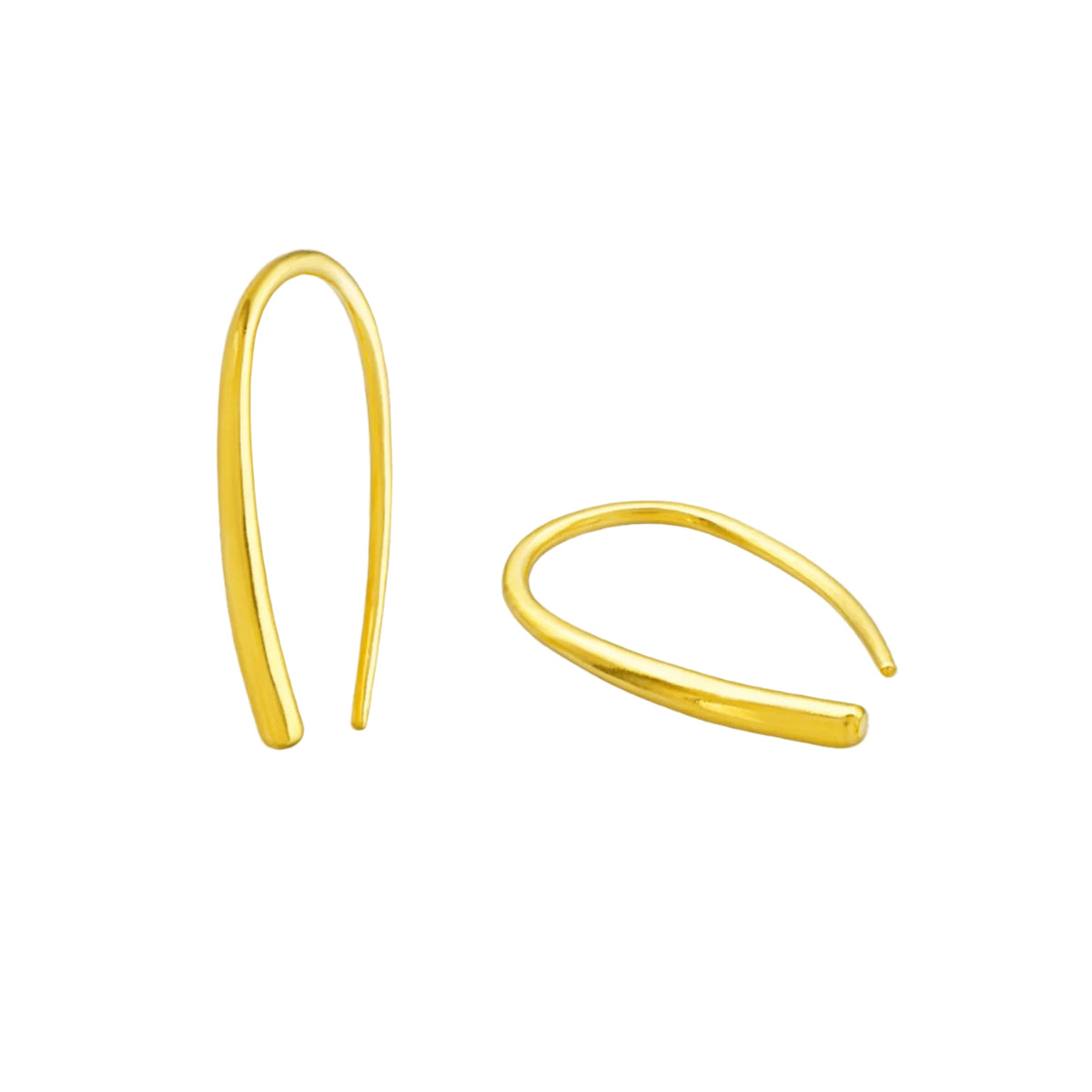 Gold mini maya earrings