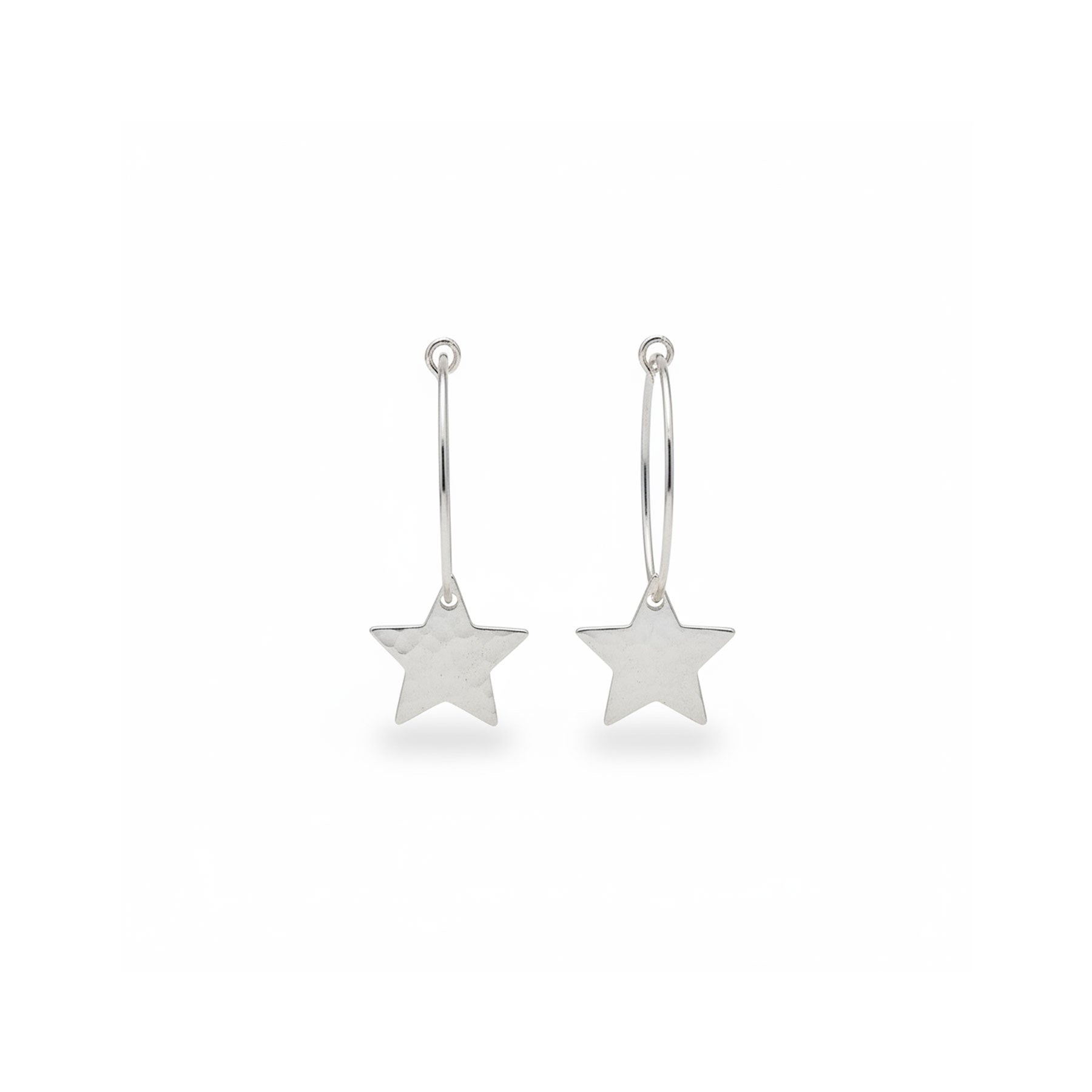 Mini shape hoop earrings star