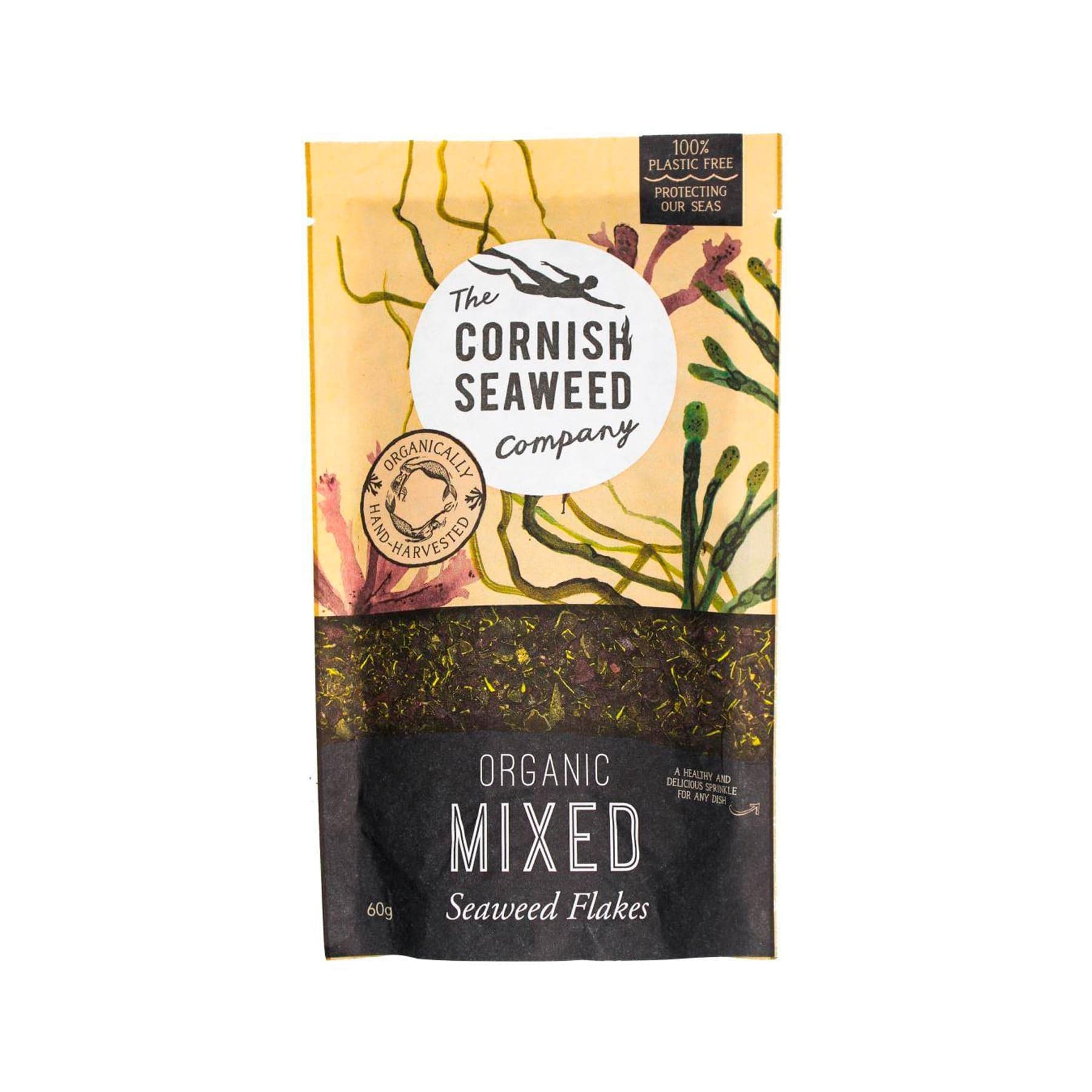 Organic mixed seaweed flakes 60g