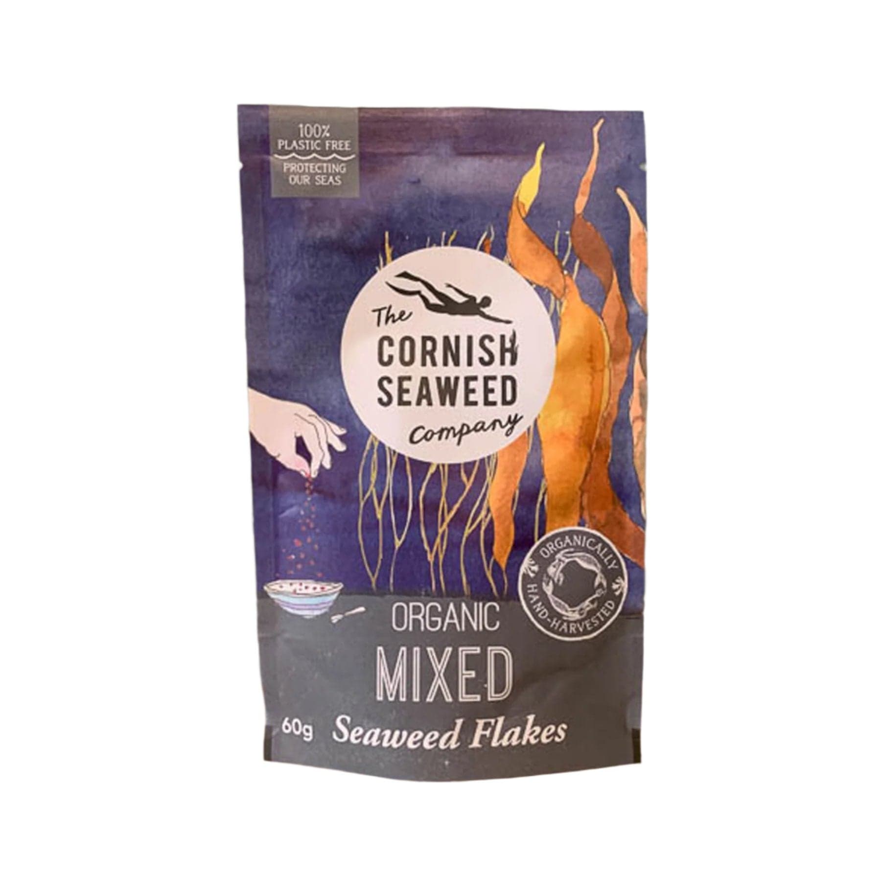 Organic mixed seaweed flakes 60g