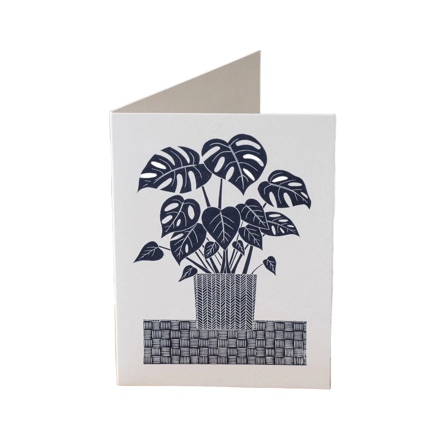 Monstera greetings card