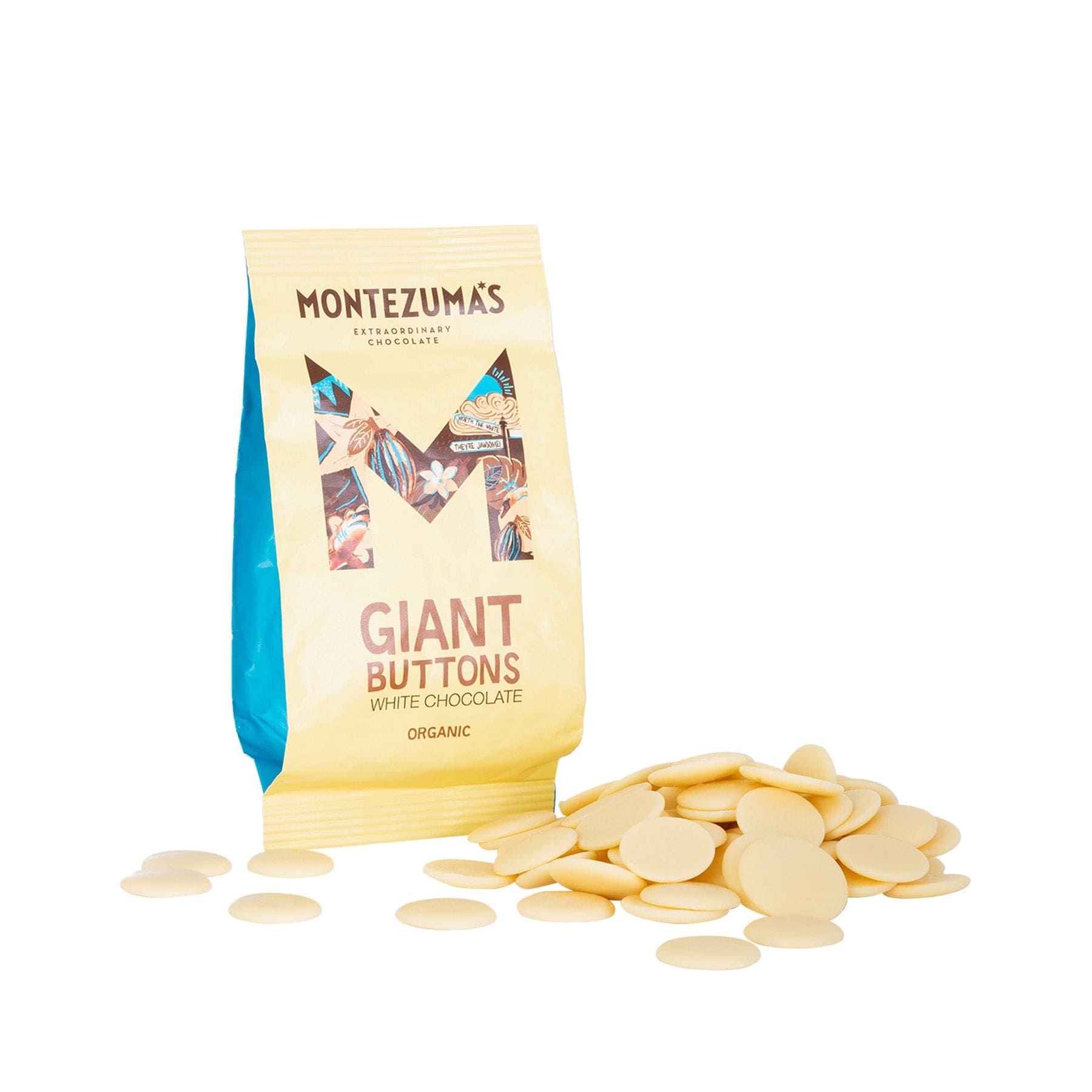Giant white chocolate buttons 180g