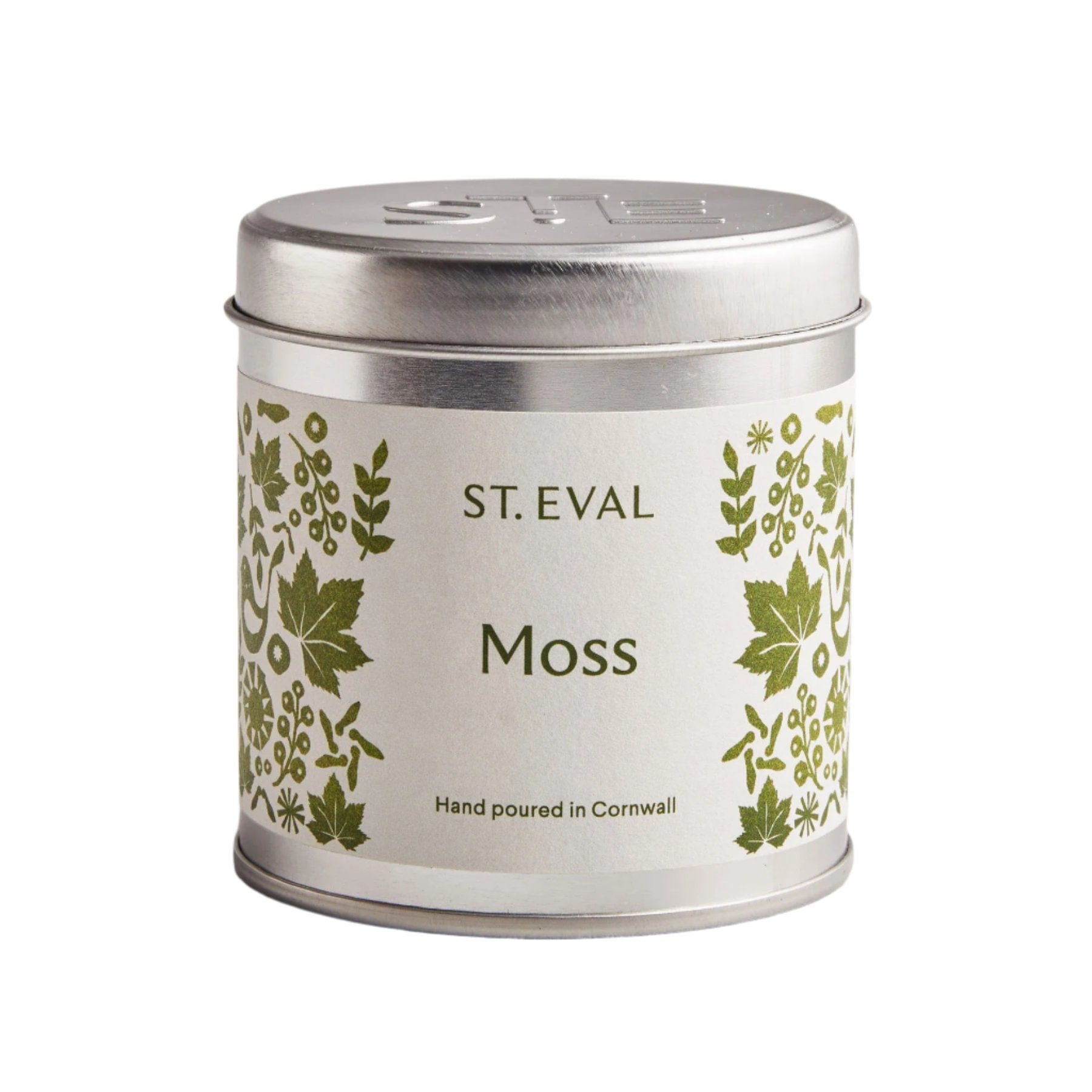 Moss scented tin candle