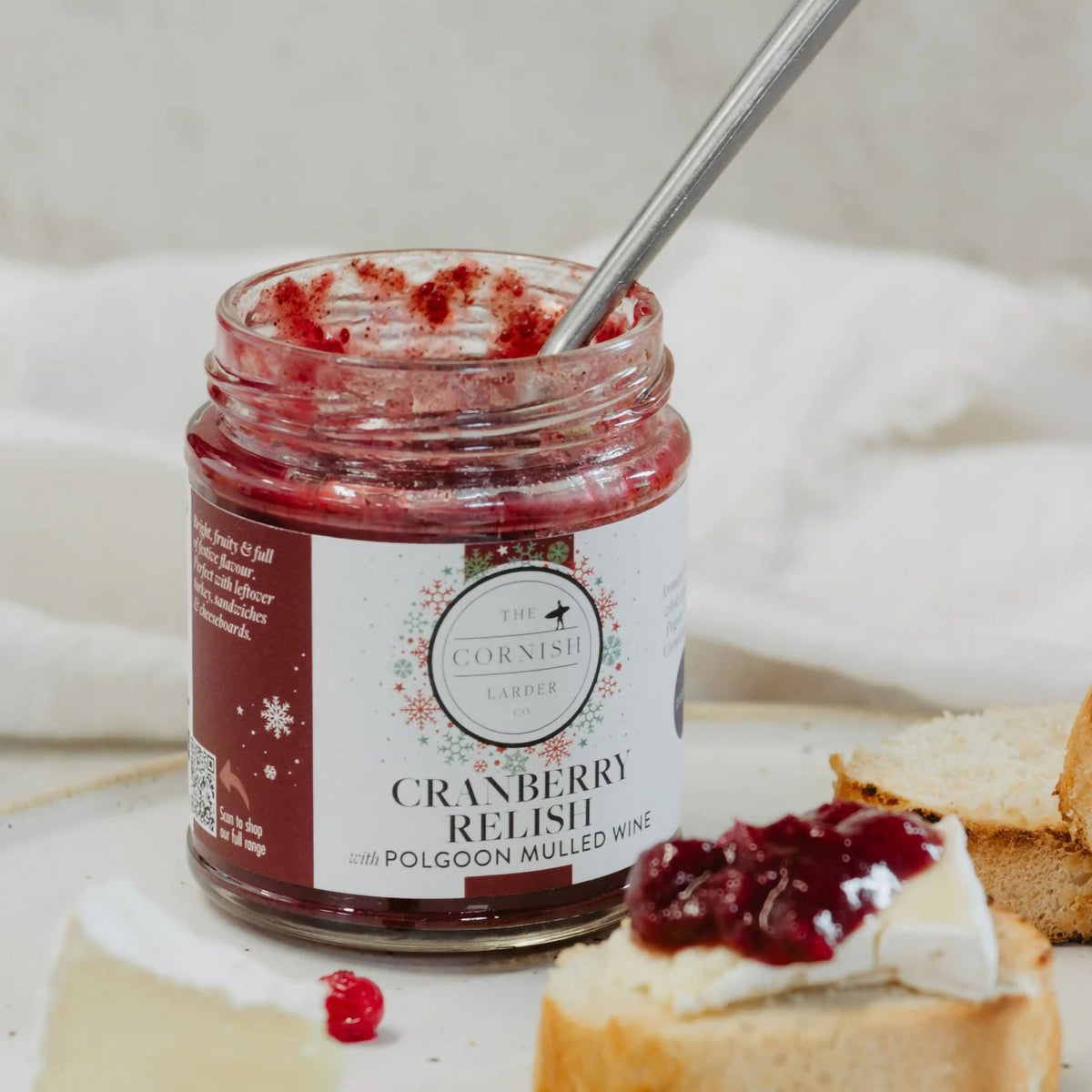 Mulled wine & cranberry relish 227g
