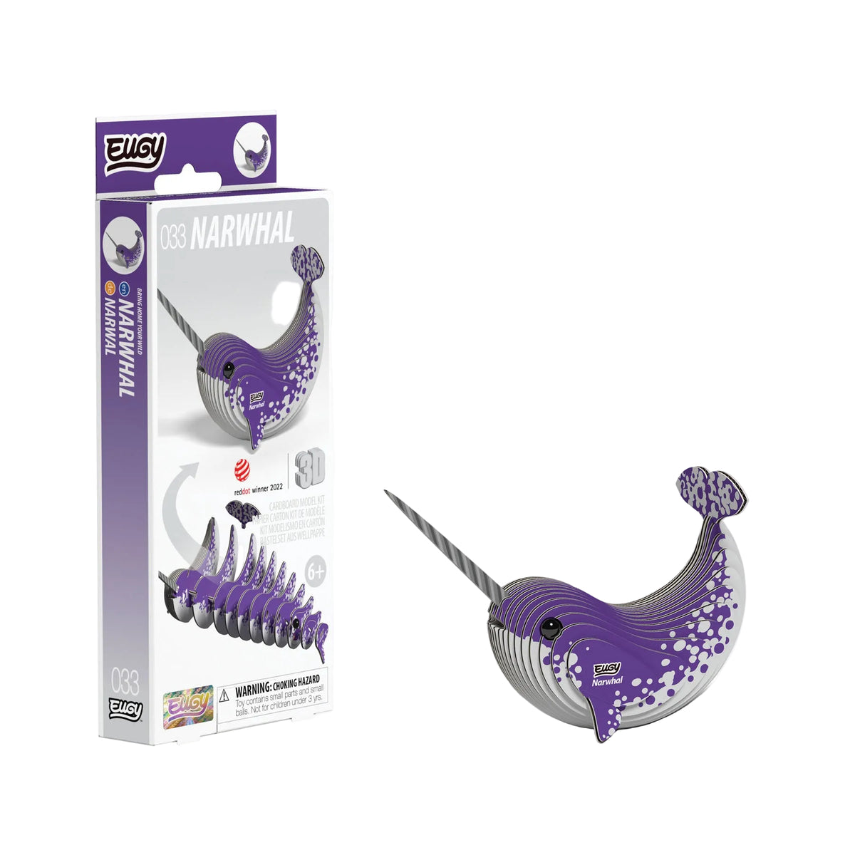 Narwhal 3D model kit