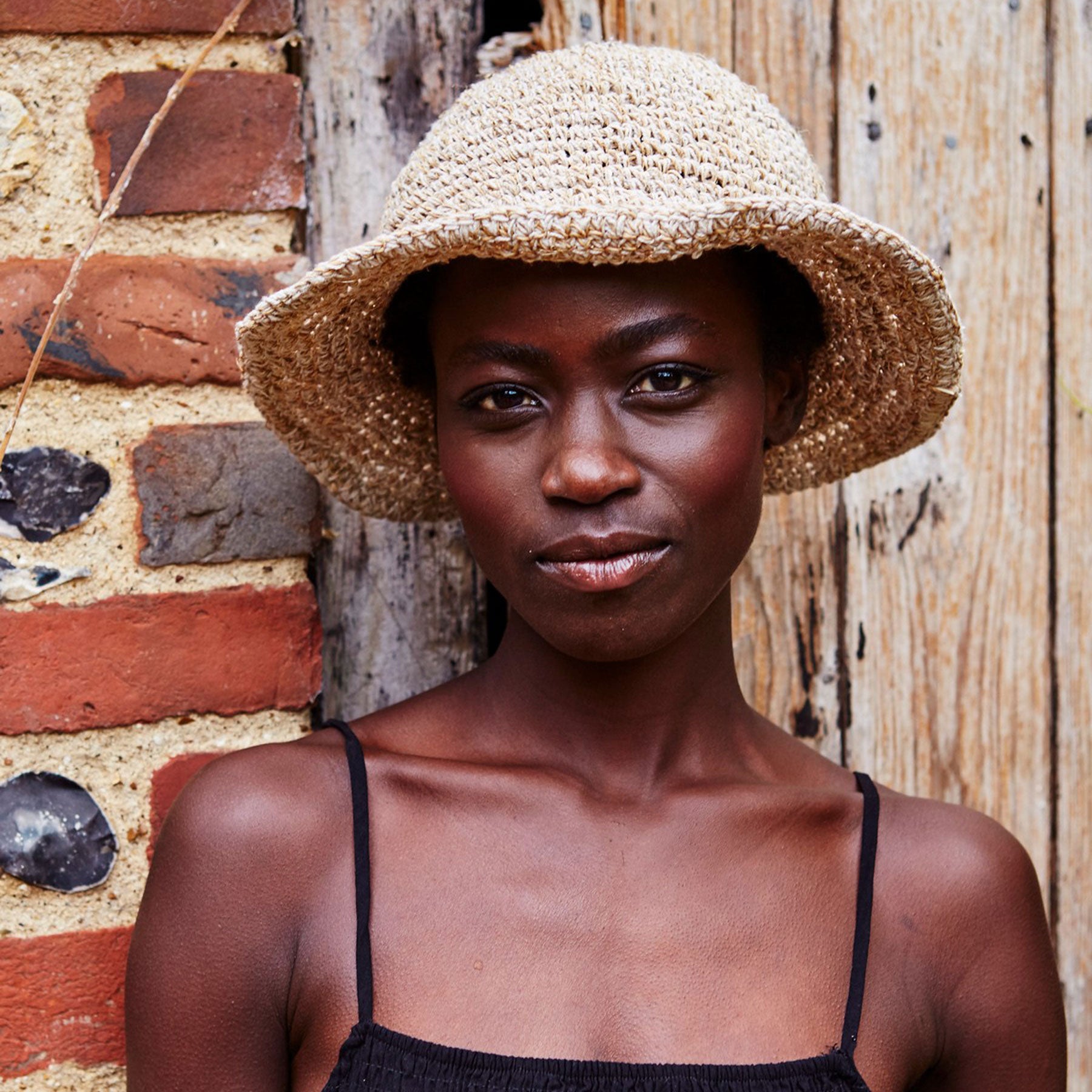 Natural hemp & cotton sun hat