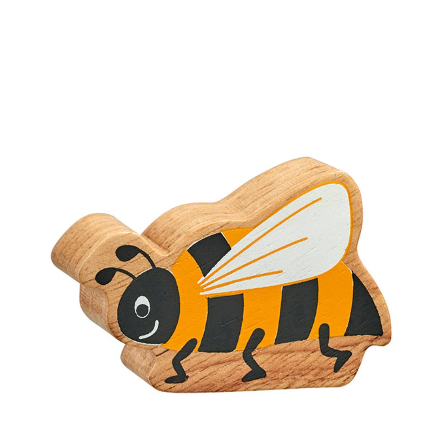 Wooden bee figure
