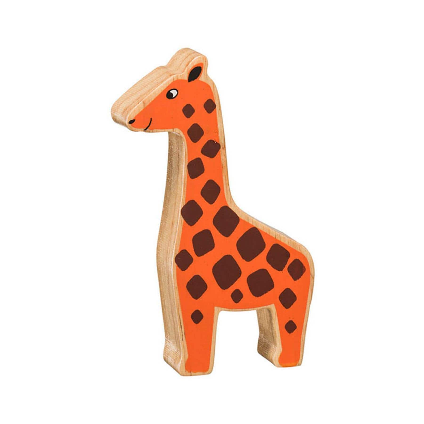 Wooden giraffe figure