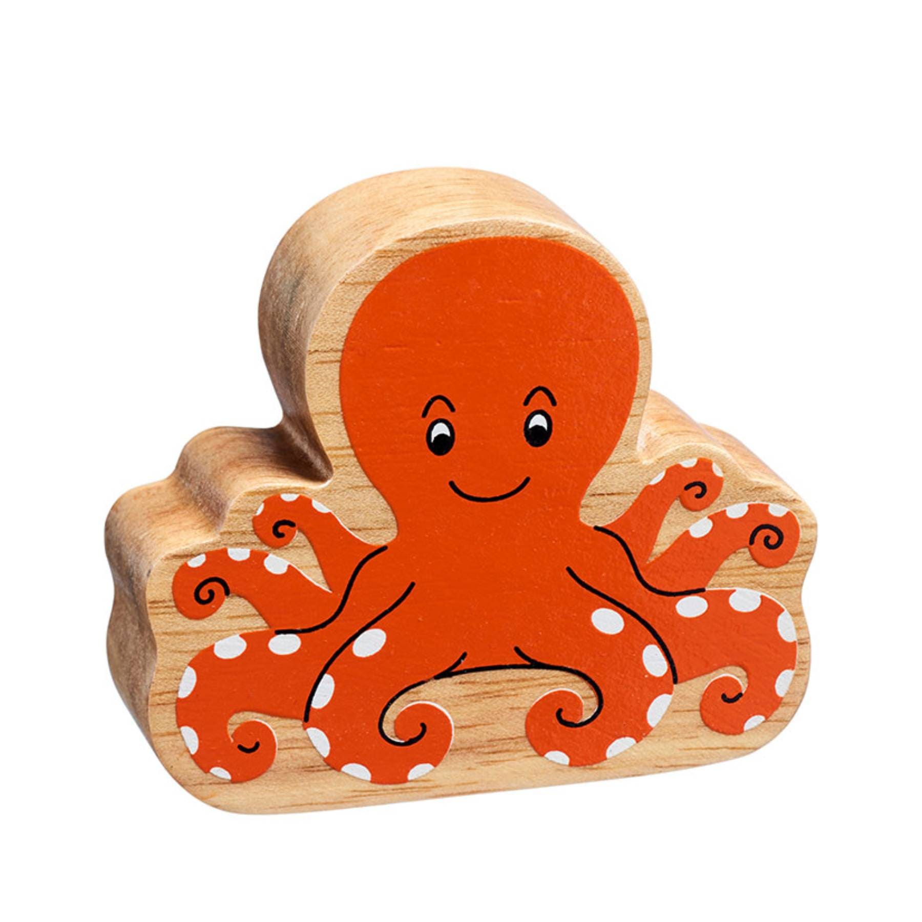 Wooden octopus figure