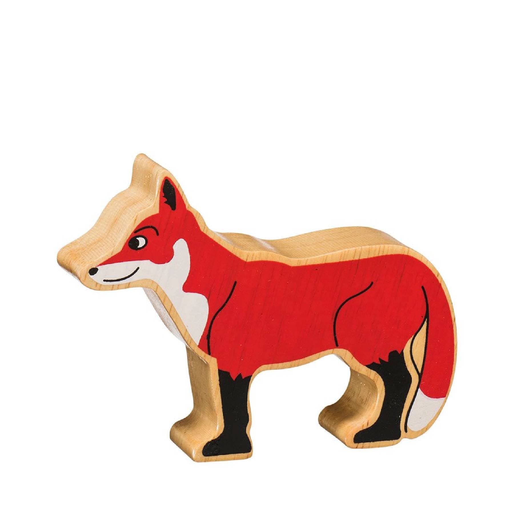 Natural red fox figure