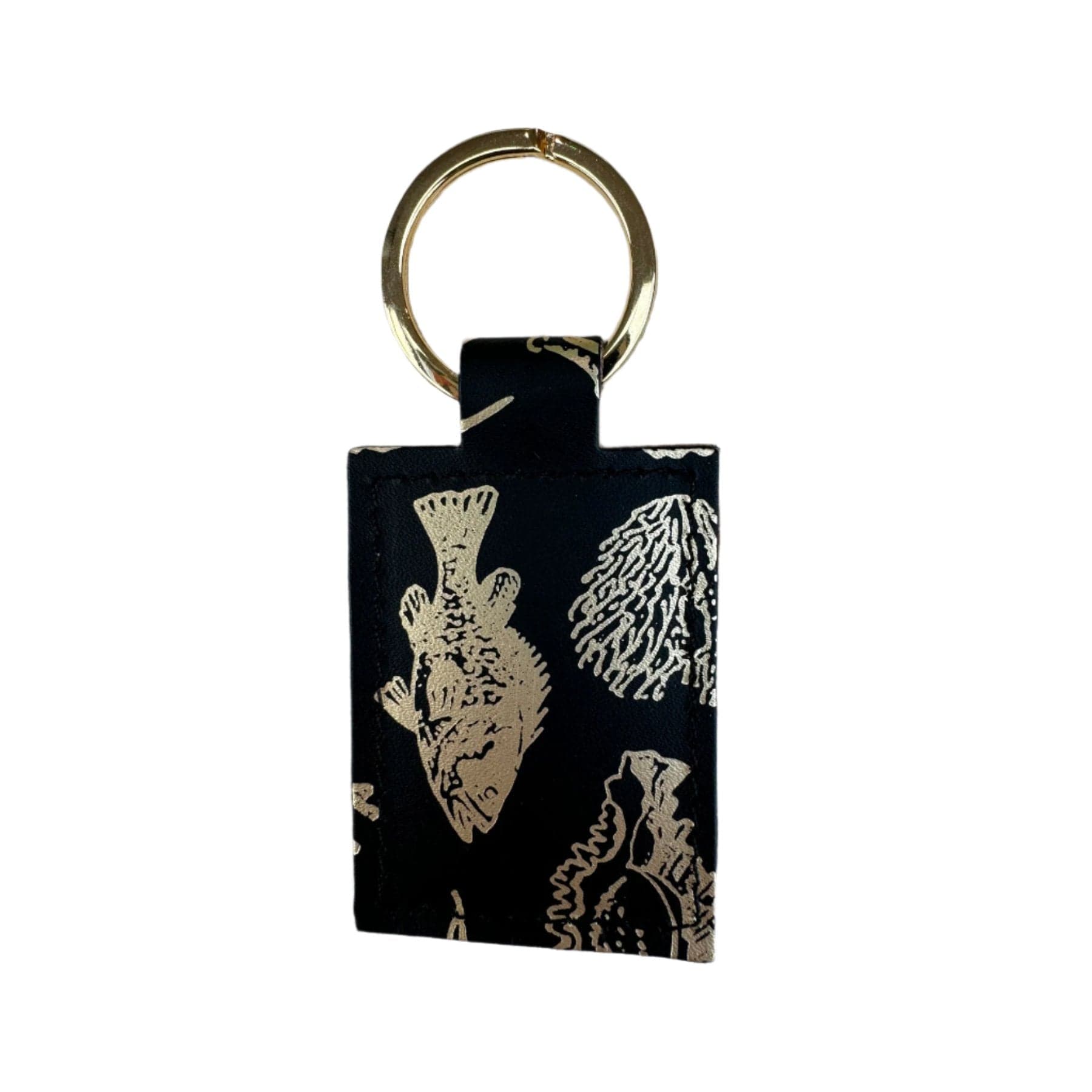 Nautical keyring black and gold