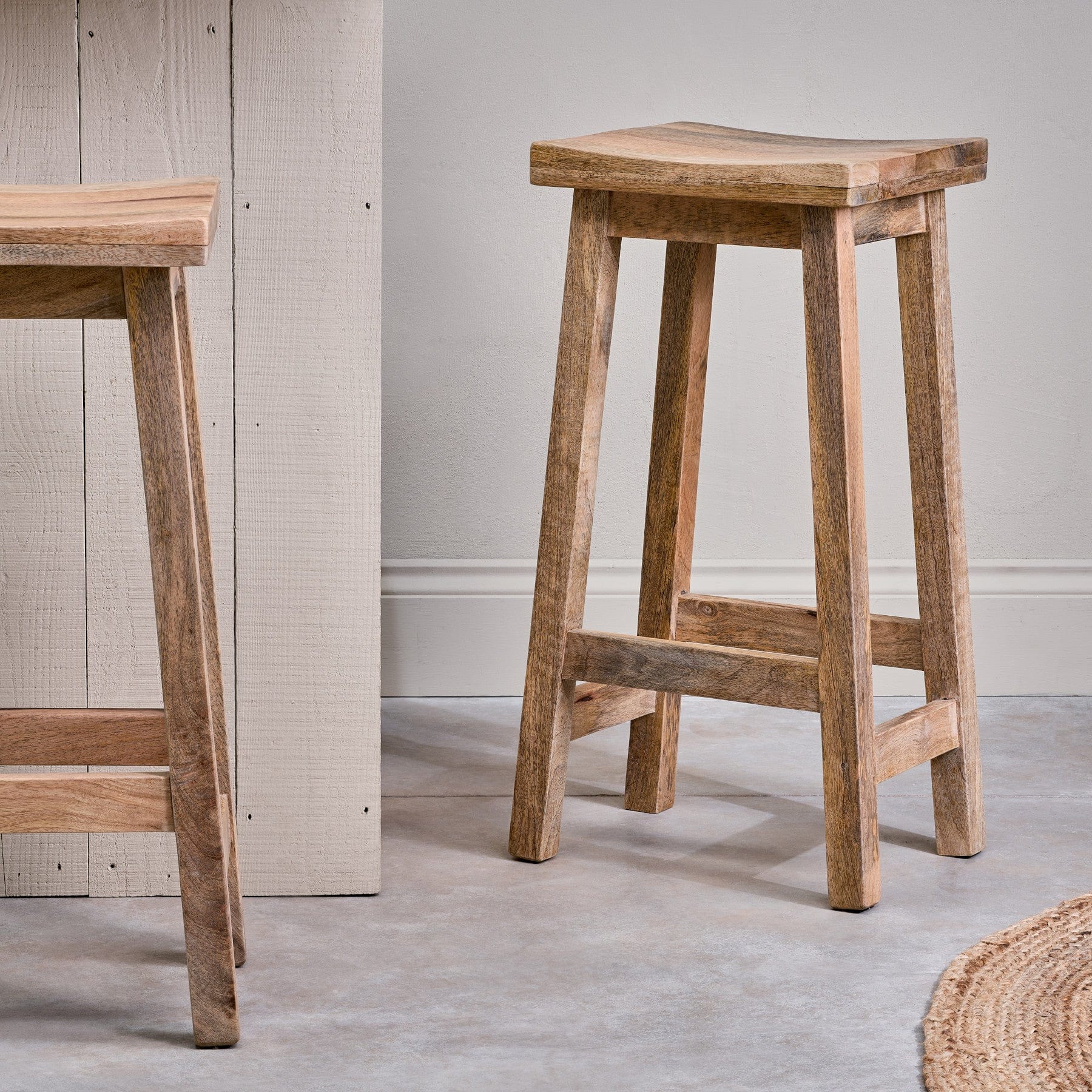 Ambi wooden stool - tall