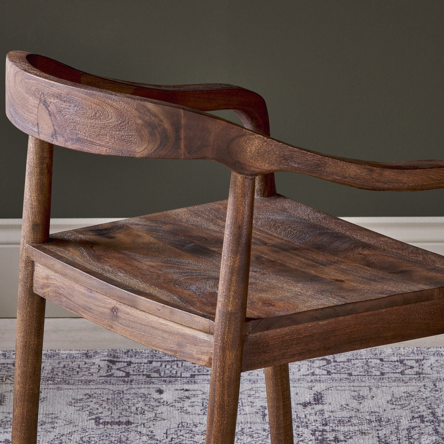 Anbu acacia dining chair - washed walnut