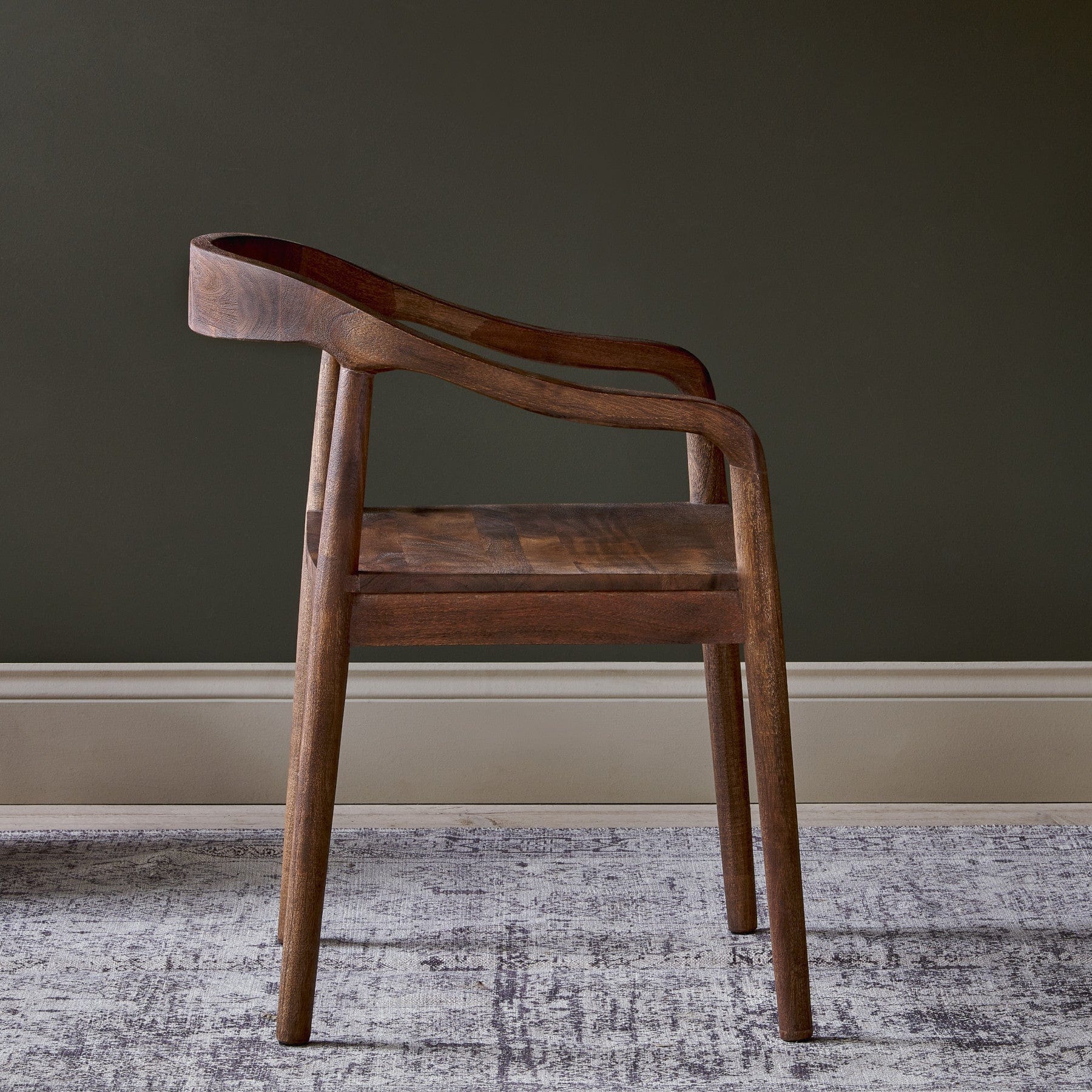 Anbu acacia dining chair - washed walnut