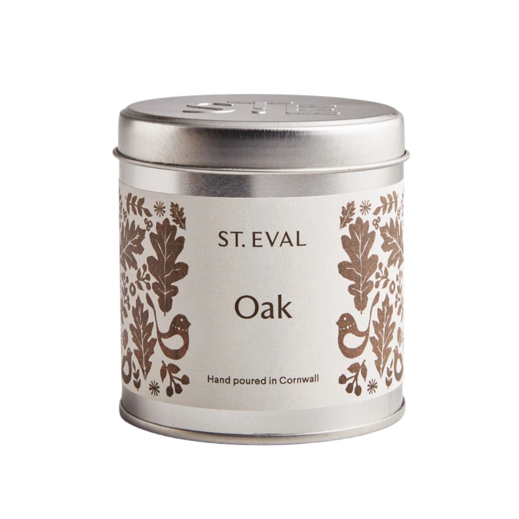 Oak scented tin candle