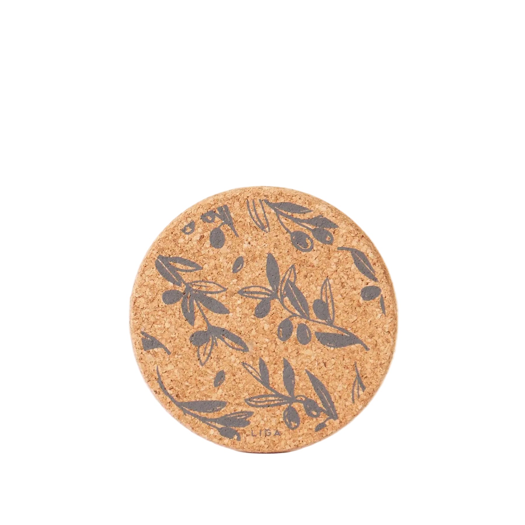 Olive & pip cork coaster