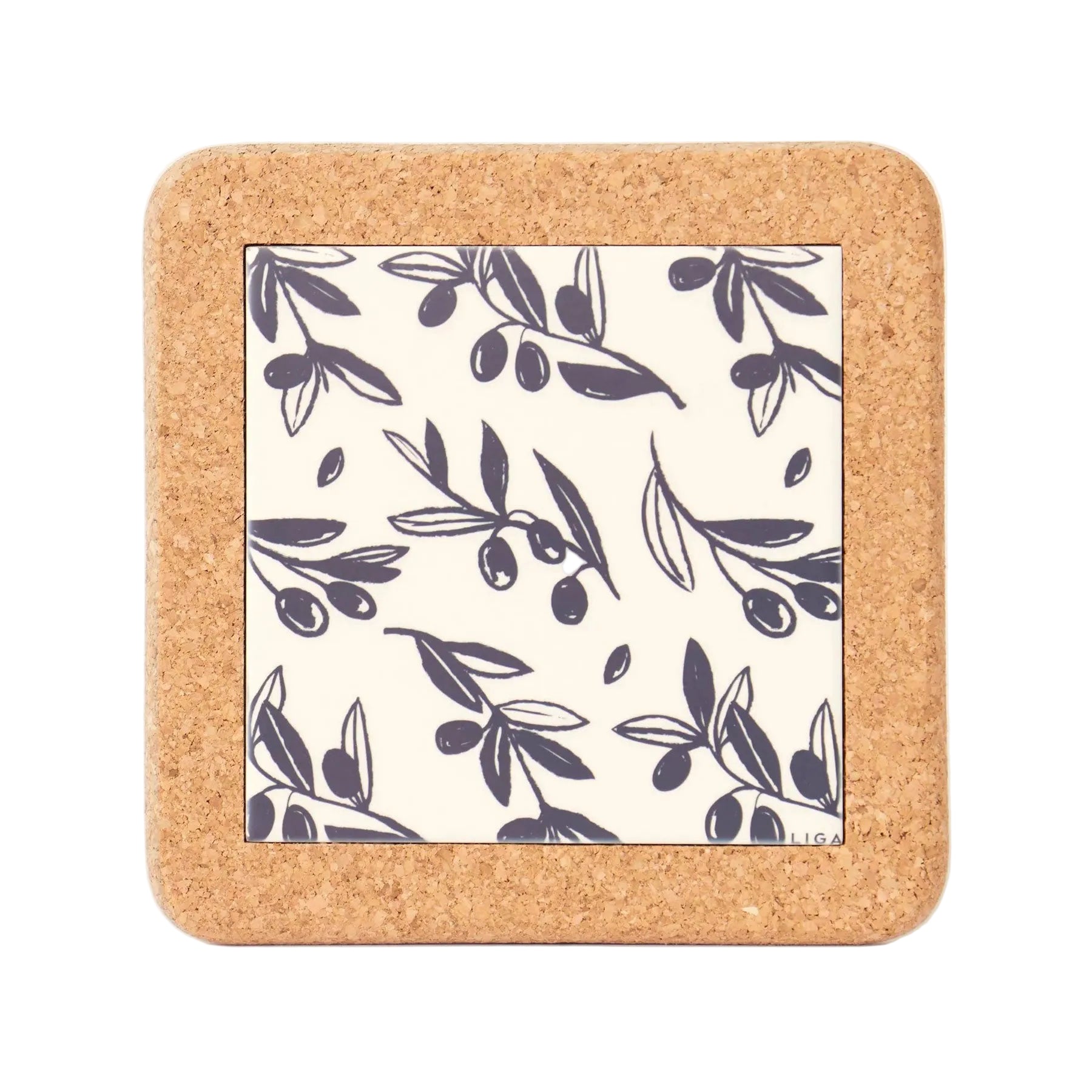 Olive & pip cork and tile trivet
