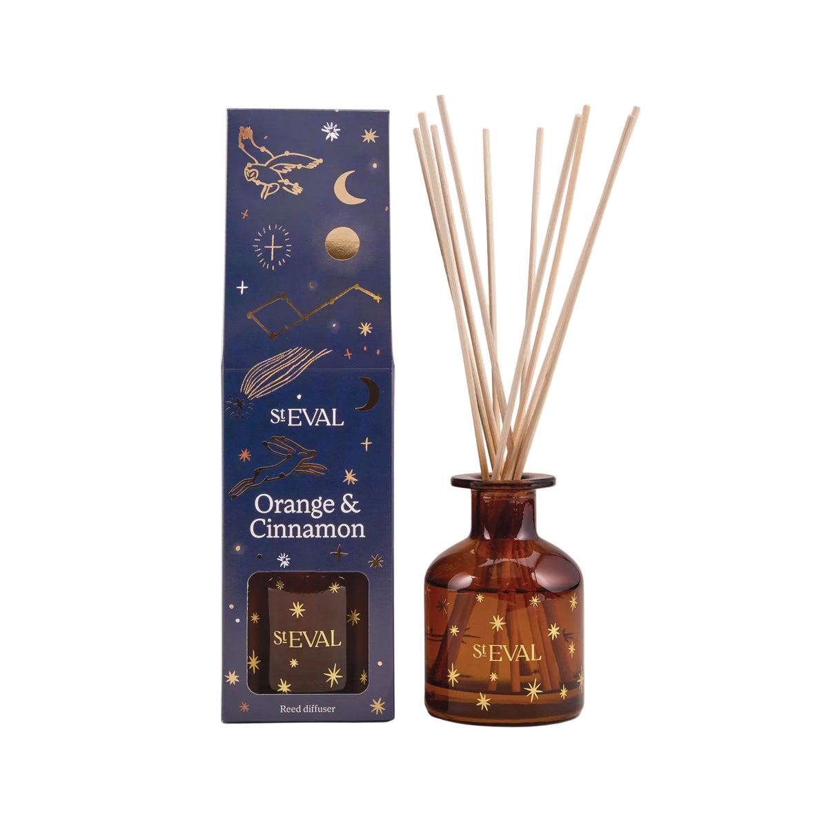Orange & cinnamon Christmas mini reed diffuser
