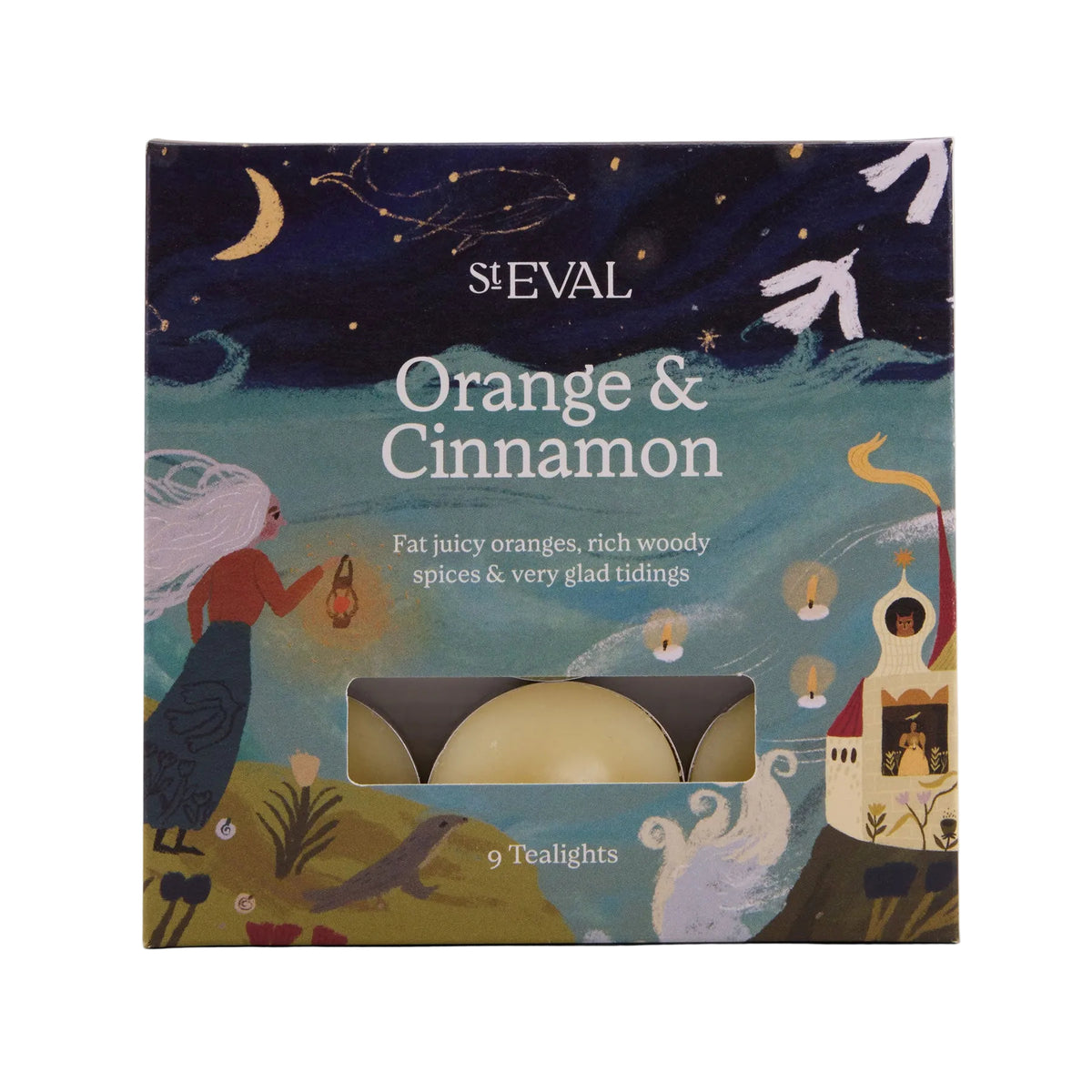 Orange & cinnamon scented tealights