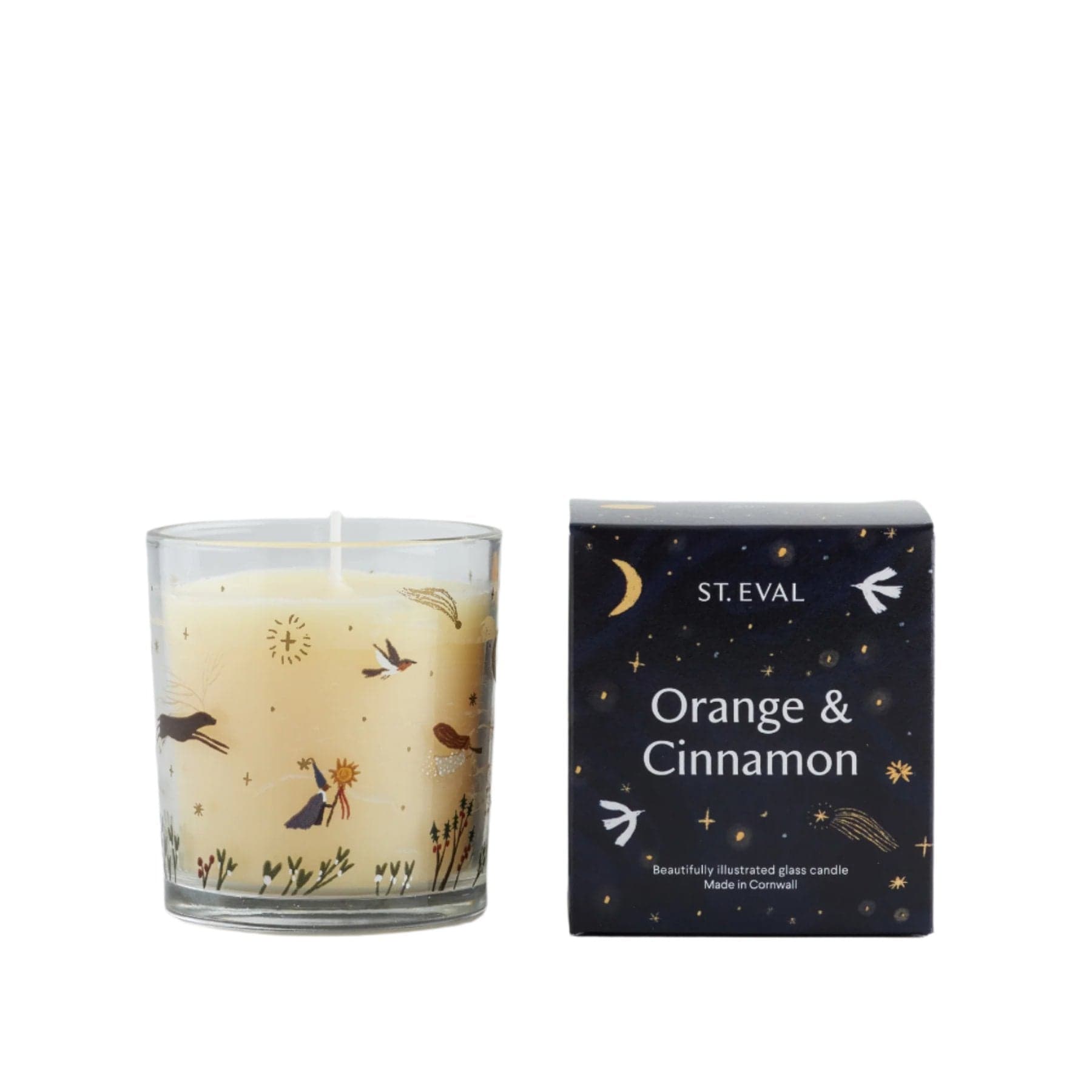 Orange & cinnamon scented wonderland candle