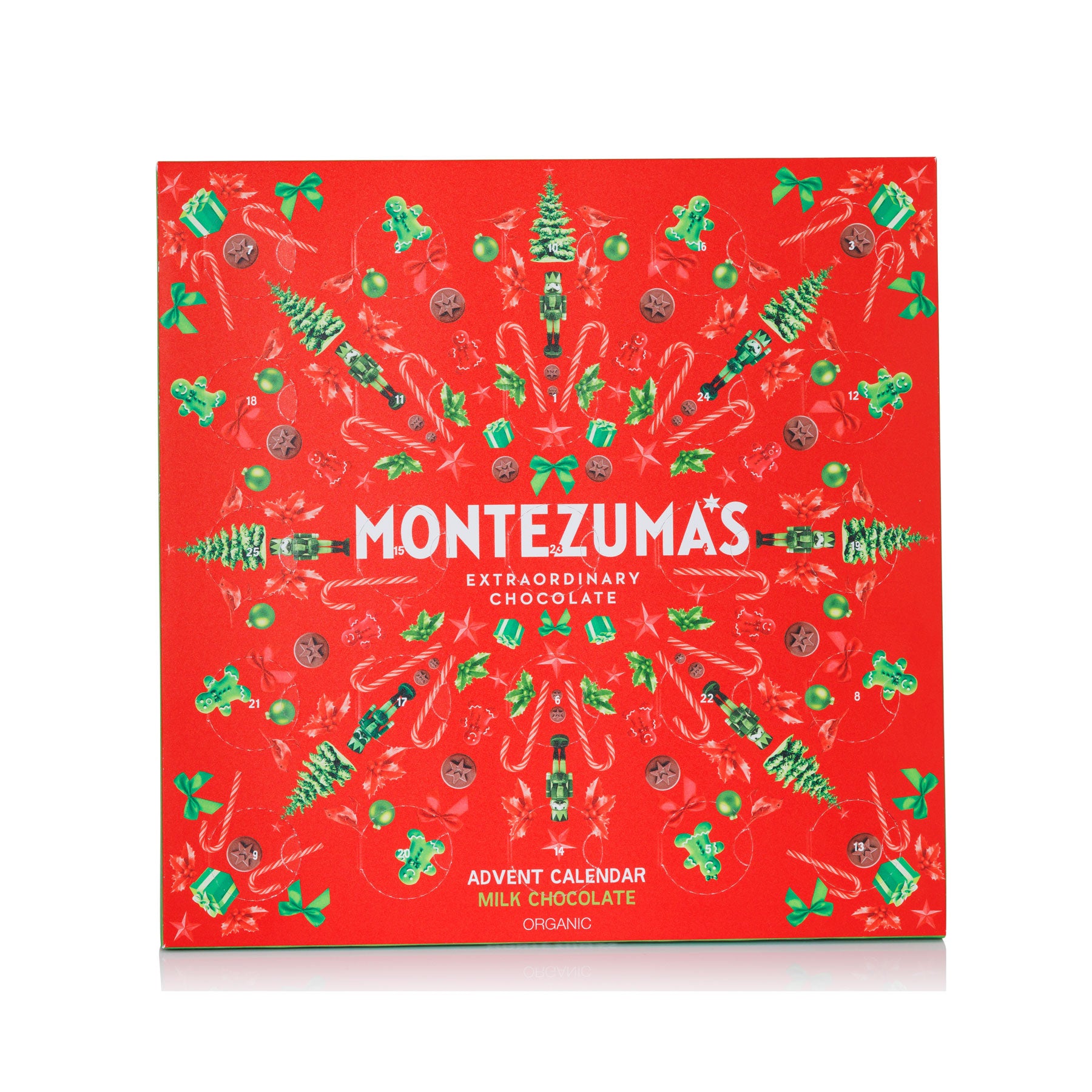 Organic milk chocolate advent calendar 200g