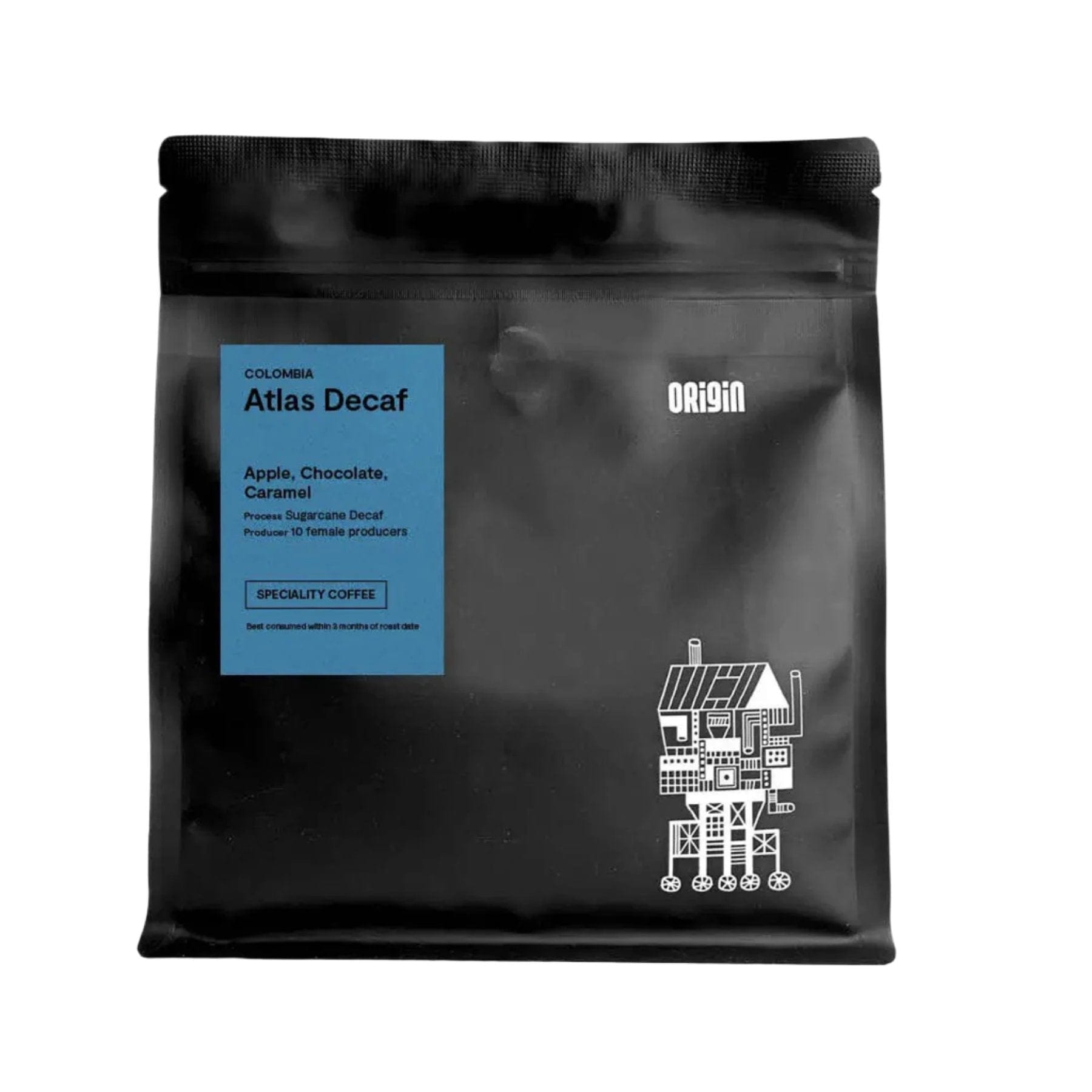 Origin decaf filter ground coffee 250g