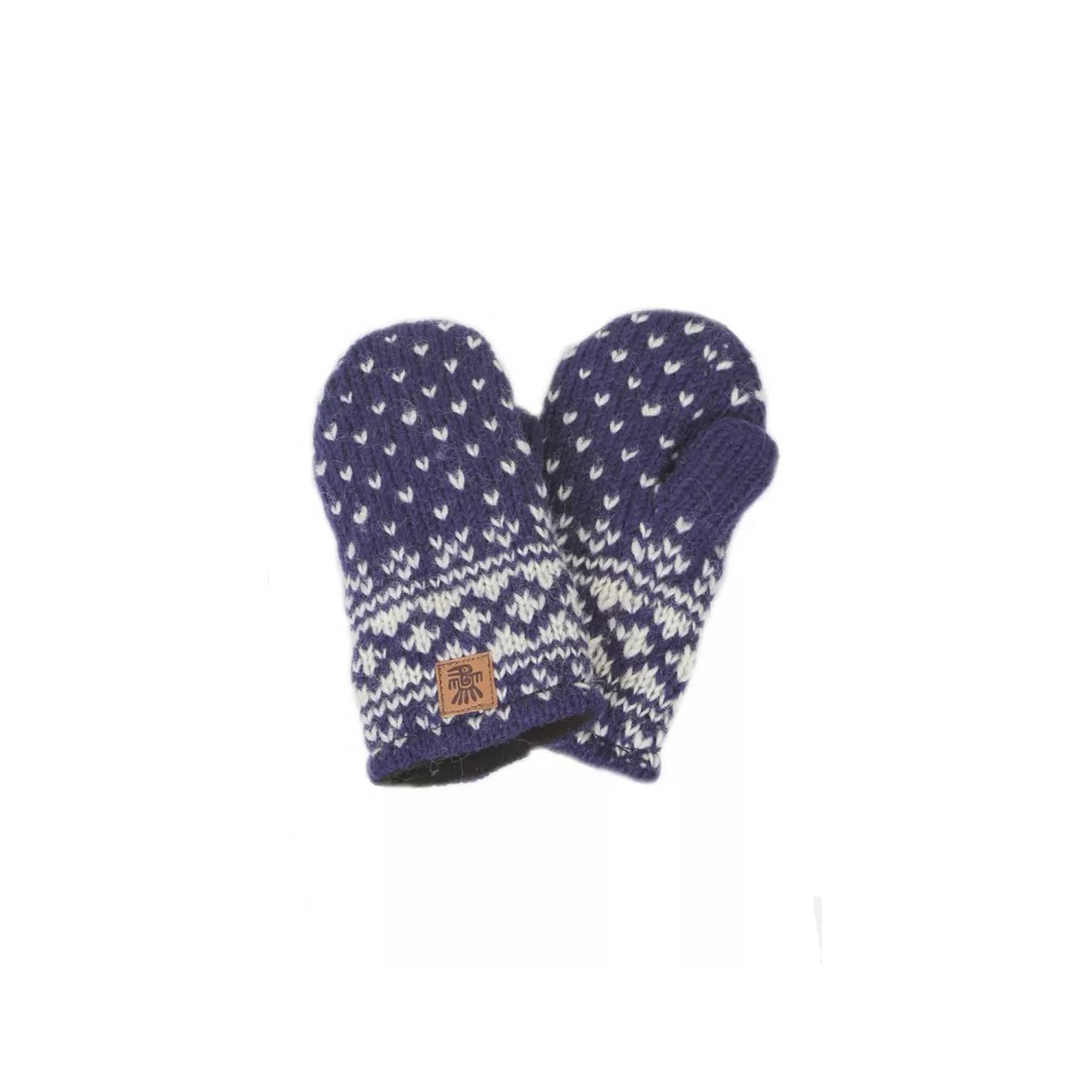 Kids bergen navy mittens