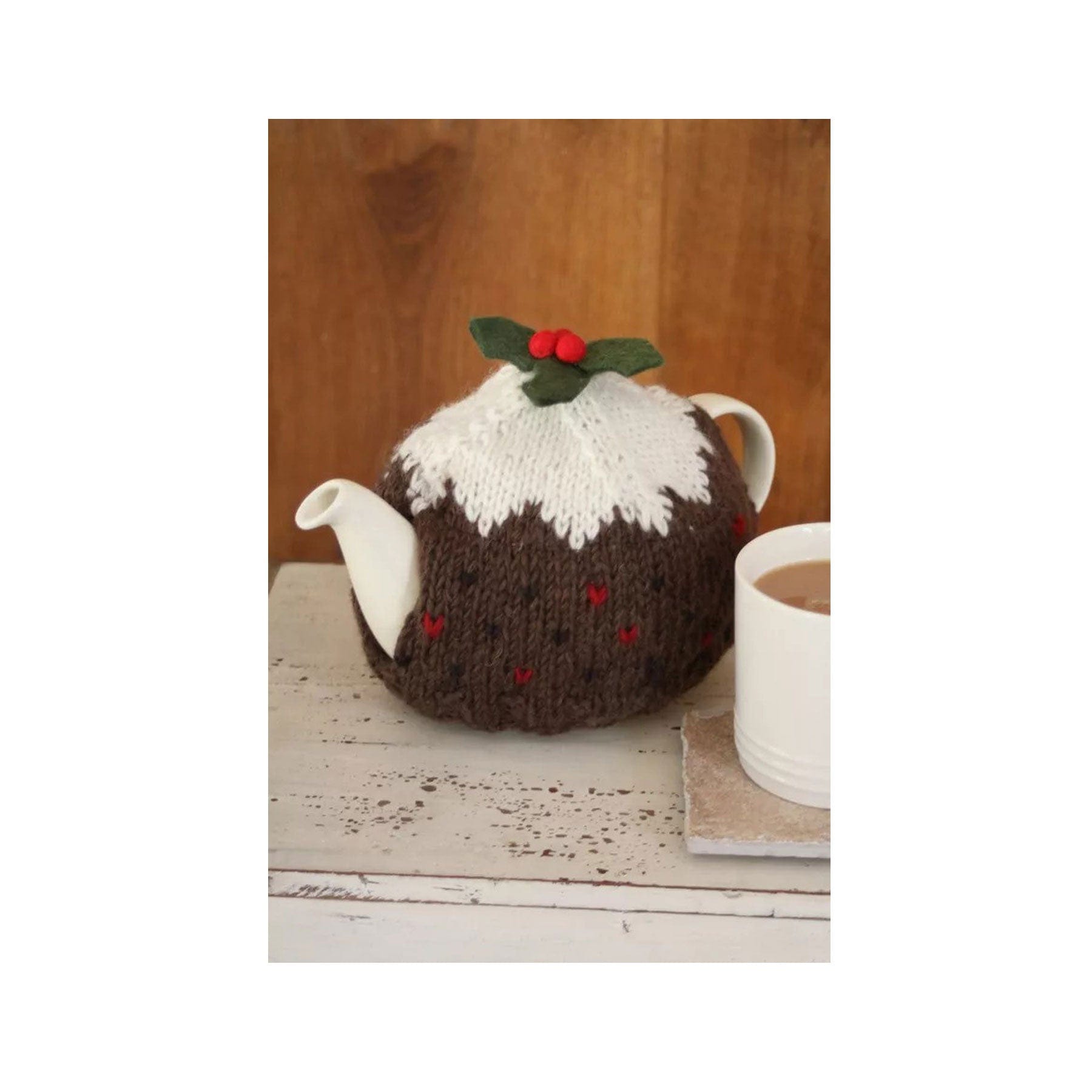 Christmas pudding tea cosy